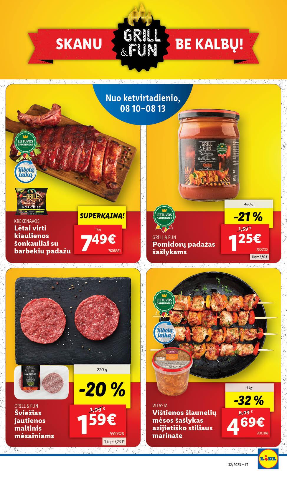 Naujausias LIDL kaininis katalogas 2023.08.07 - 2023.08.13