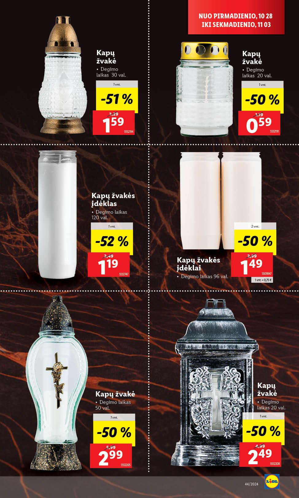 Naujausias LIDL kaininis katalogas 2024.10.28 - 2024.11.03
