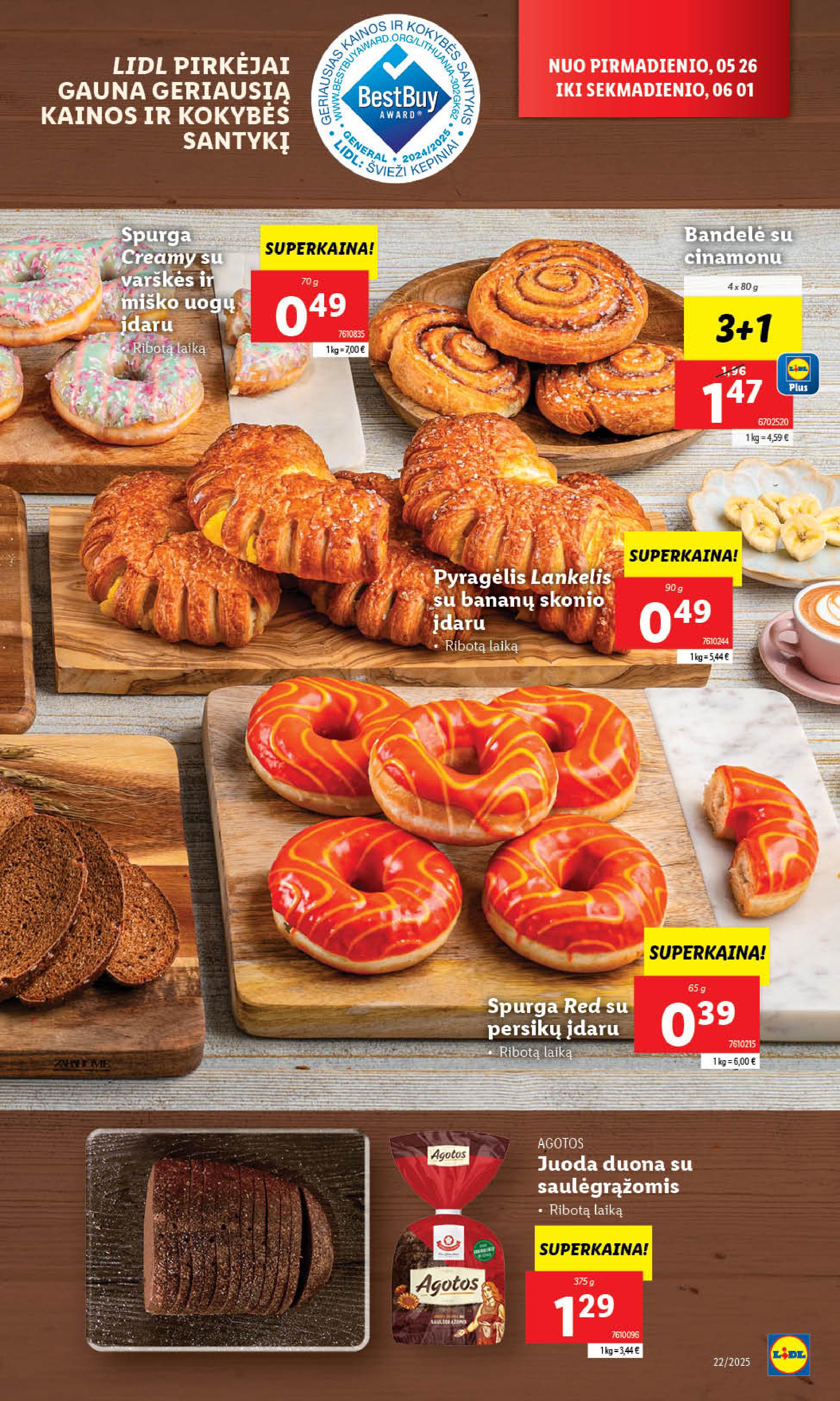 Naujausias LIDL kaininis katalogas 2025.05.26 - 2025.06.01