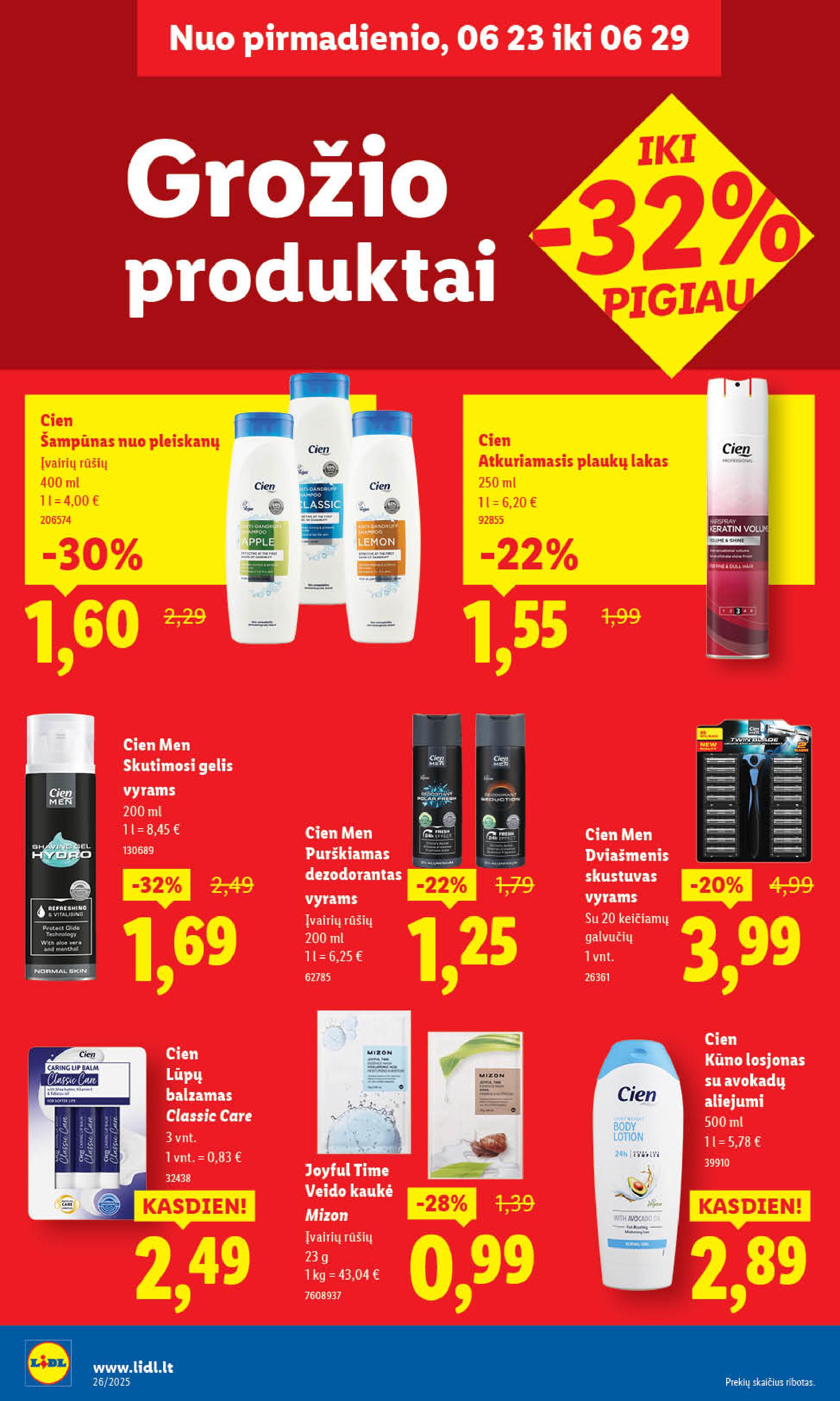 Naujausias LIDL kaininis katalogas 2025.06.23 - 2025.06.29