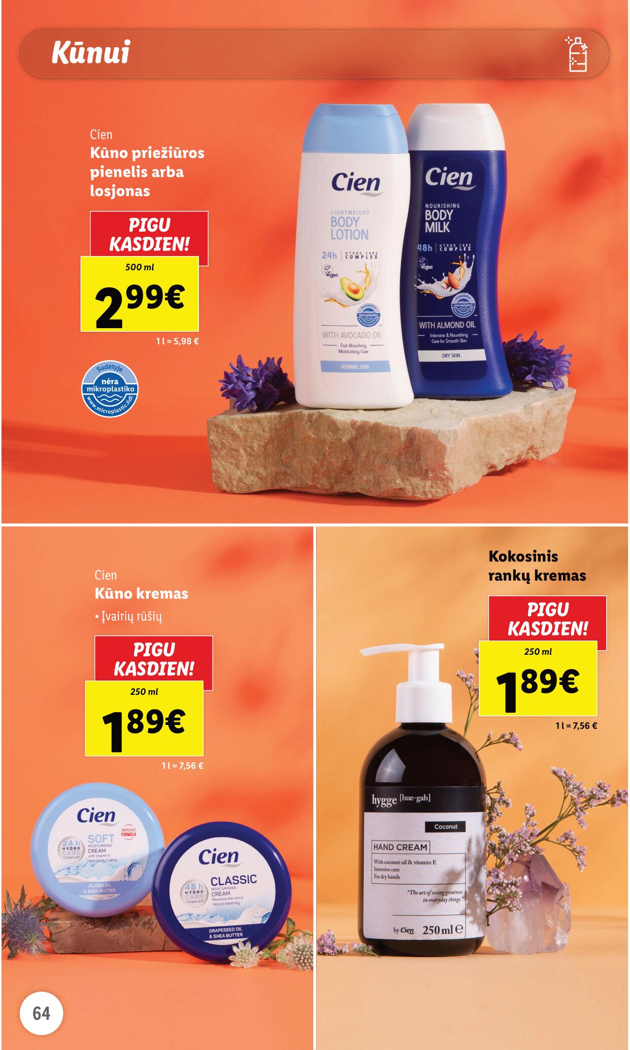LIDL prekių katalogas "Grožio festivalis" galioja nuo 2023.05.01