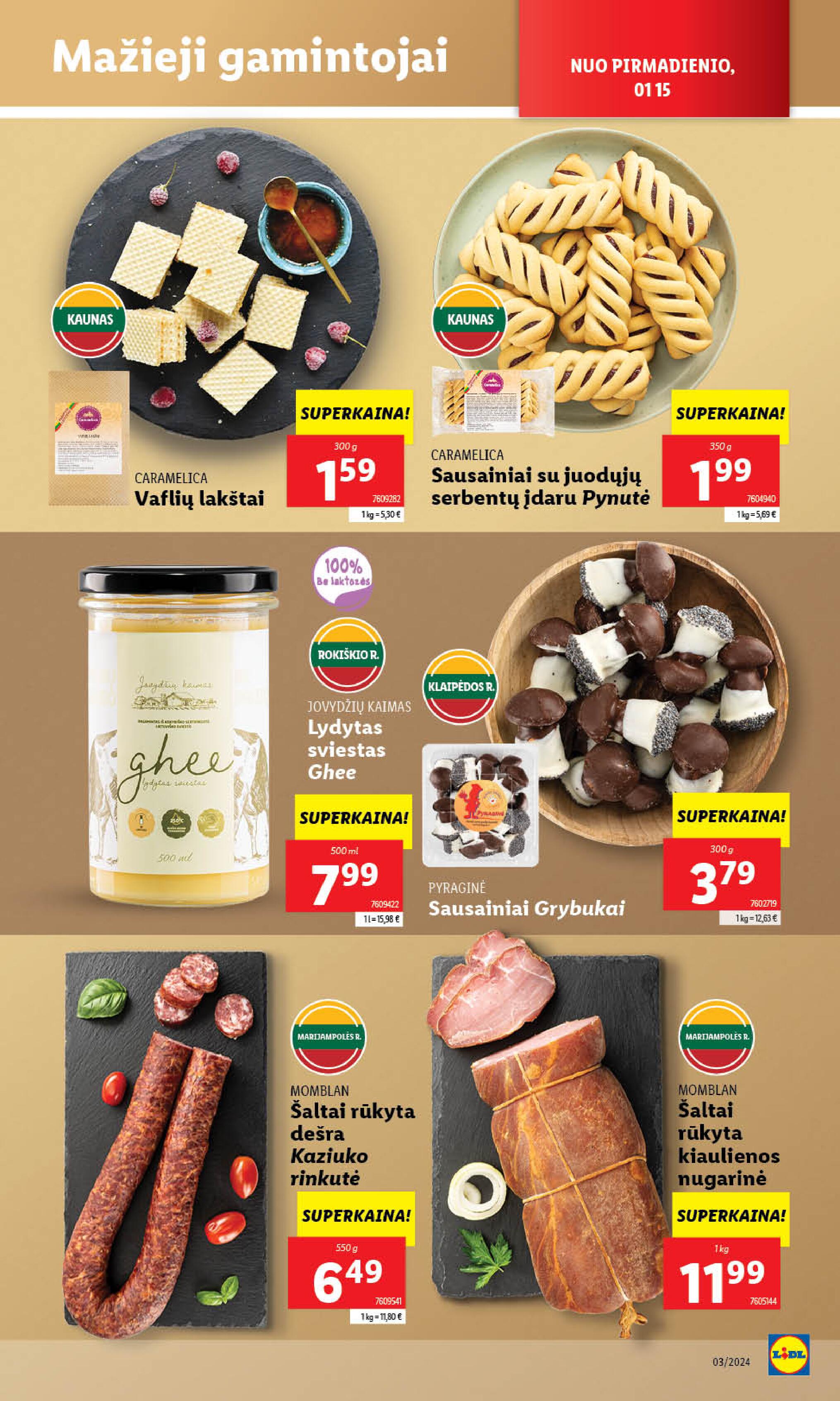 Naujausias LIDL kaininis katalogas 2024.01.15 - 2024.01.21