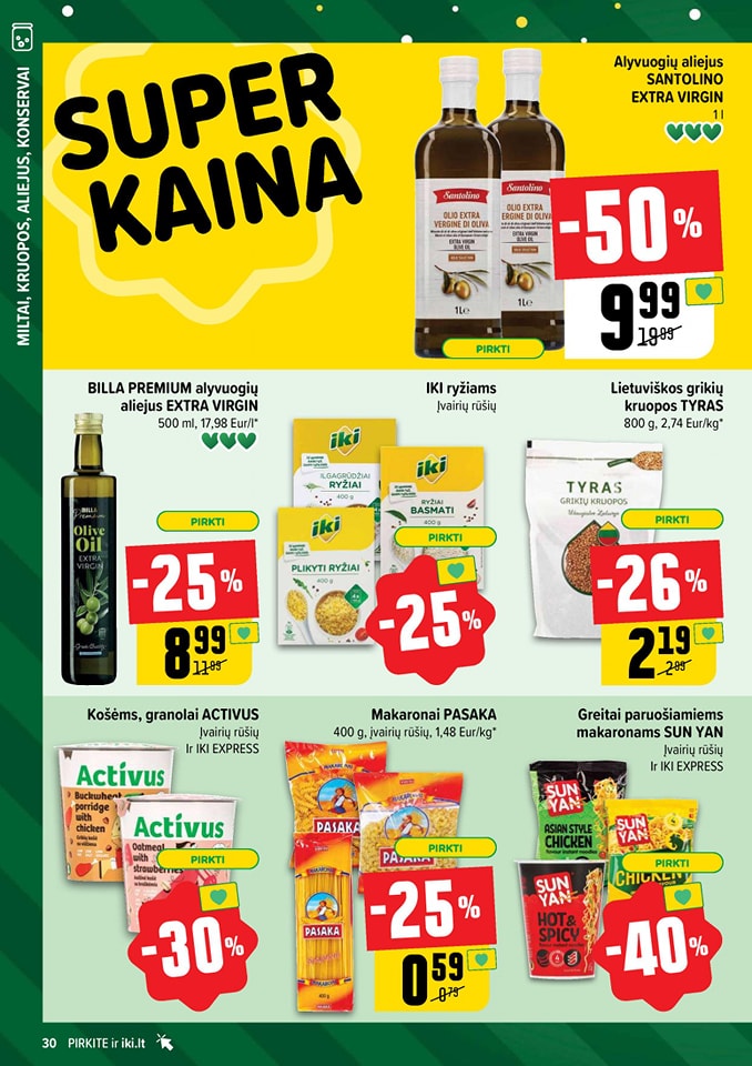 Naujausias IKI kaininis katalogas 2024.12.30 - 2025.01.05