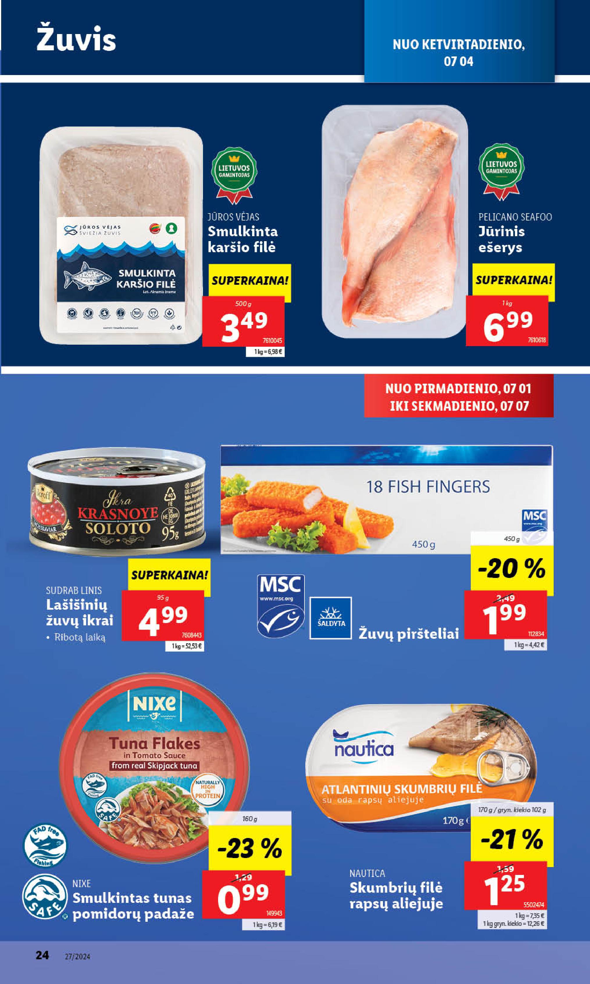 Naujausias LIDL kaininis katalogas 2024.07.01 - 2024.07.07