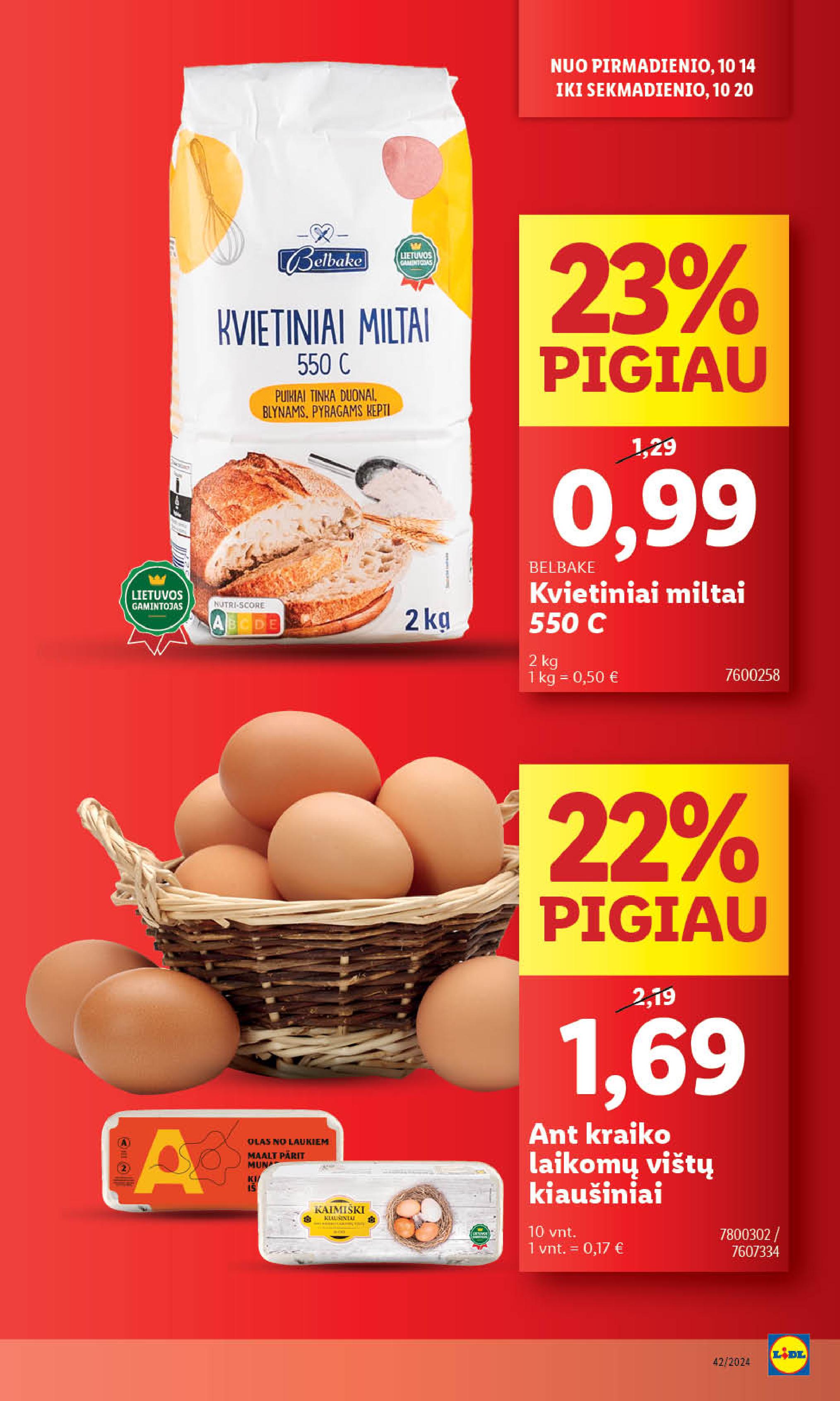 Naujausias LIDL kaininis katalogas 2024.10.14 - 2024.10.20