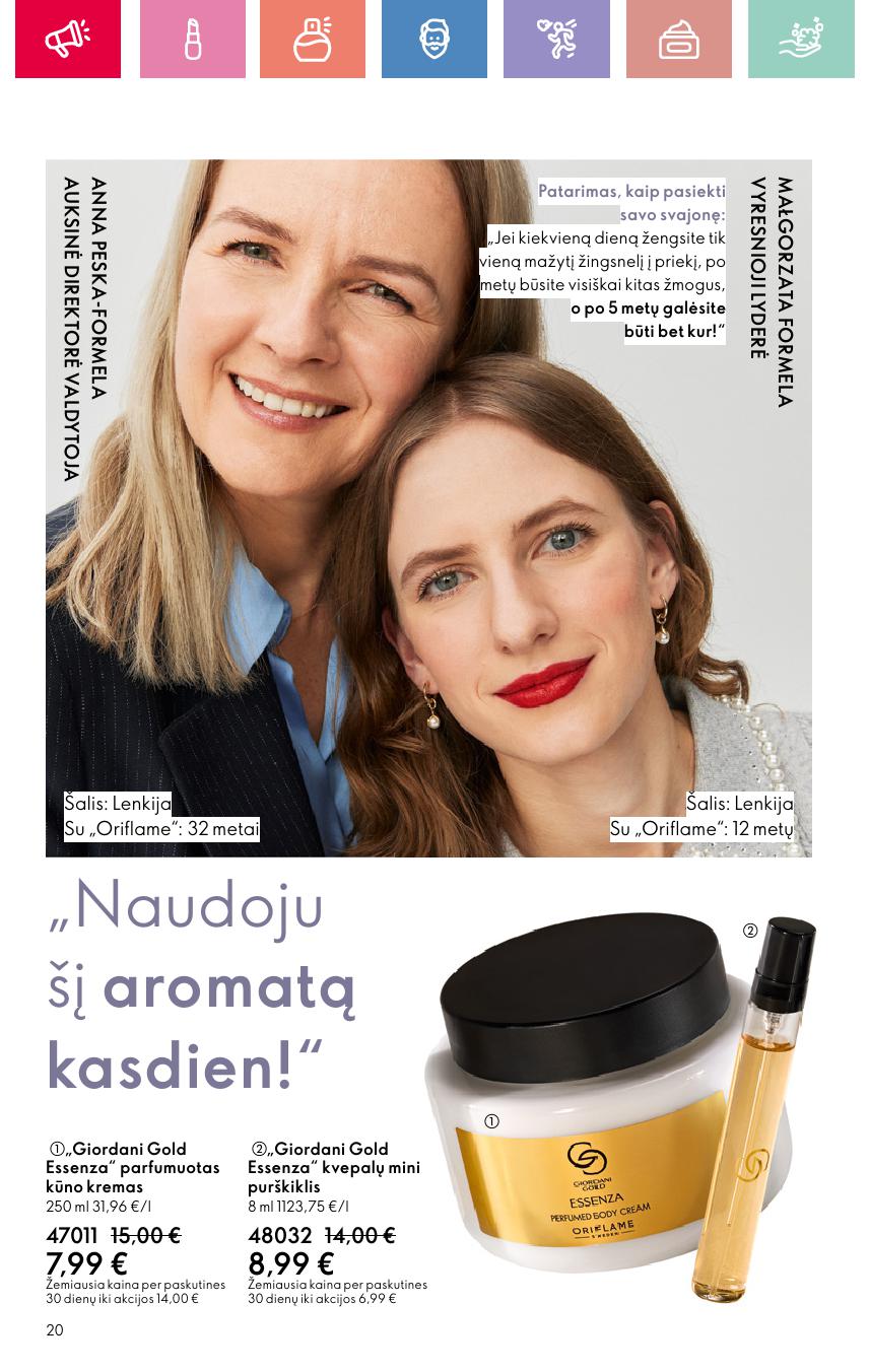ORIFLAME katalogas galioja 2025.08.03 - 2025.08.23