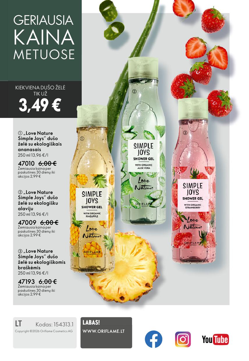 Naujas ORIFLAME katalogas galioja 2026.04.22 - 2026.05.12