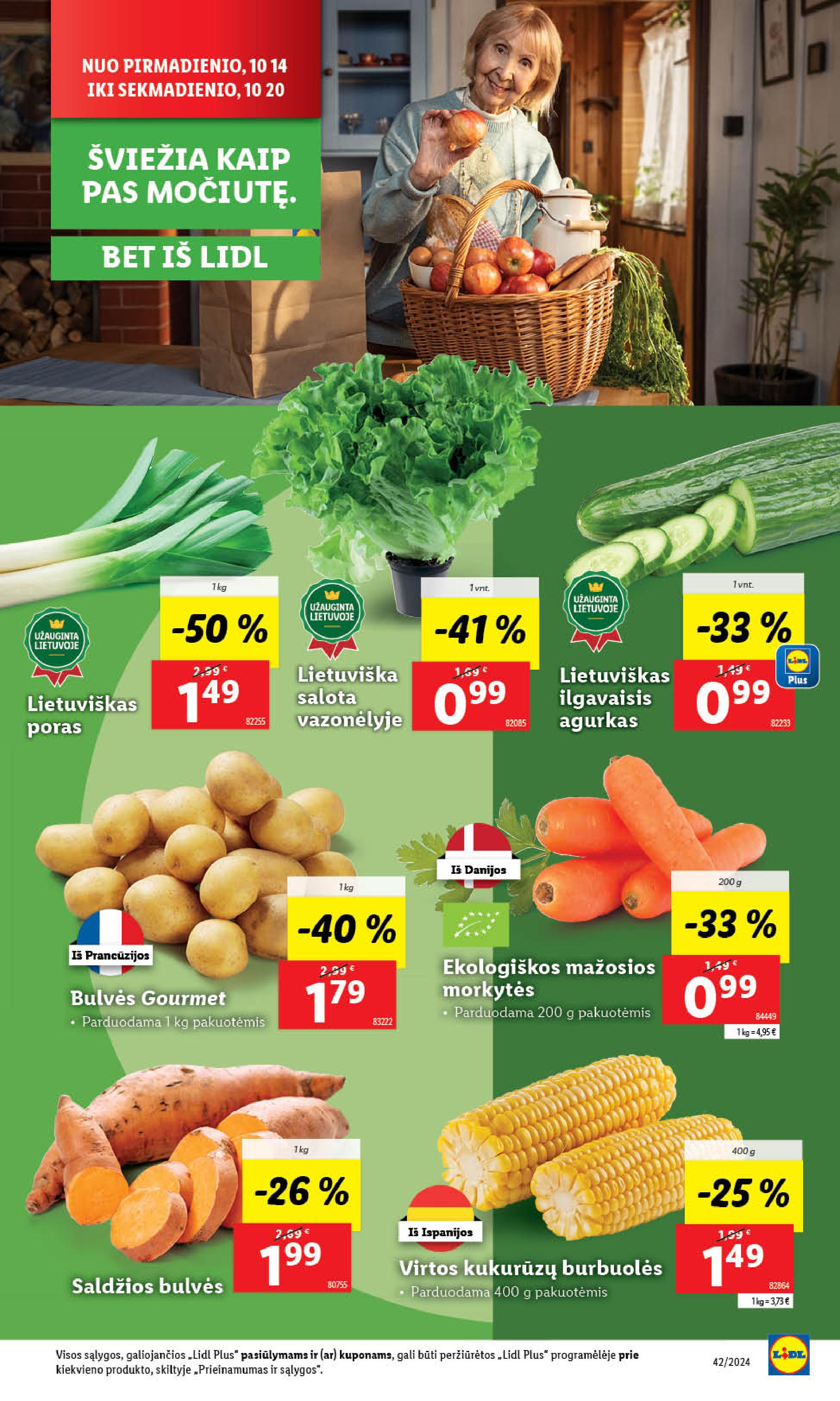 Naujausias LIDL kaininis katalogas 2024.10.14 - 2024.10.20