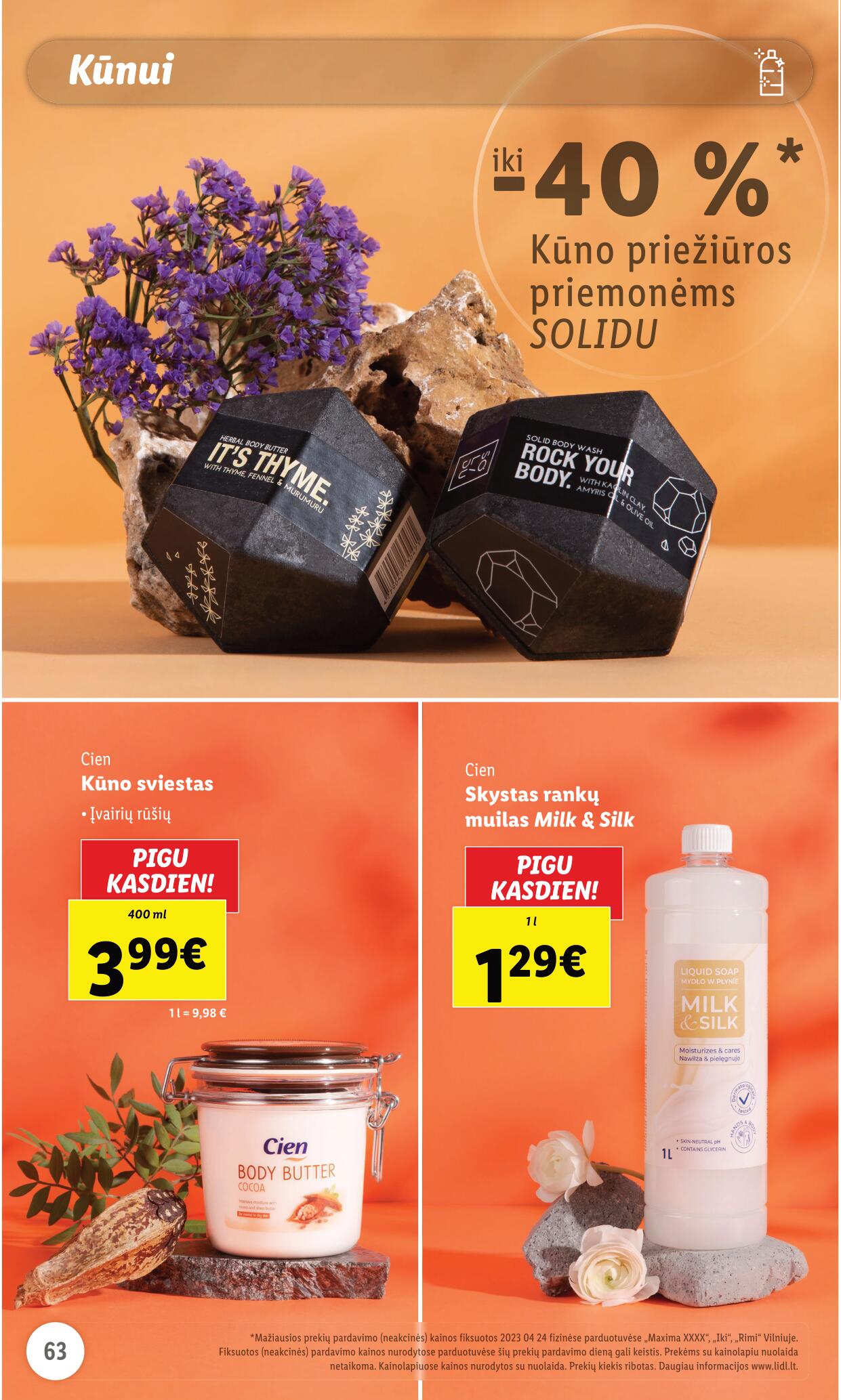 LIDL prekių katalogas "Grožio festivalis" galioja nuo 2023.05.01