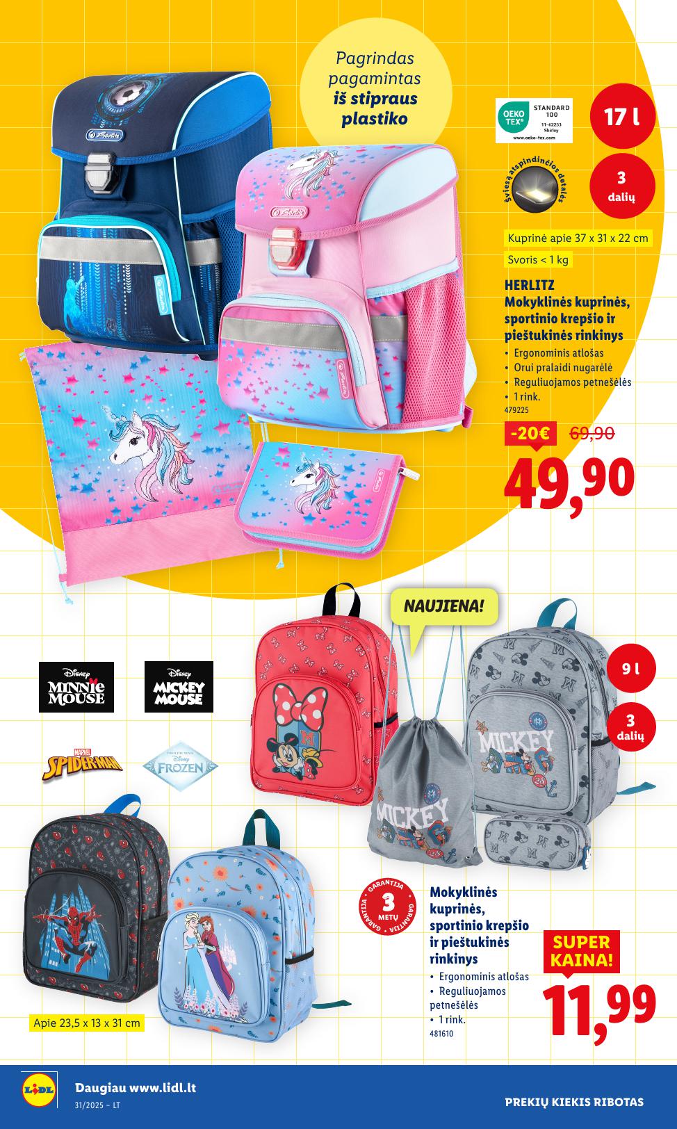 LIDL ne maisto prekių leidinys 2025.07.28 - 2025.08.03