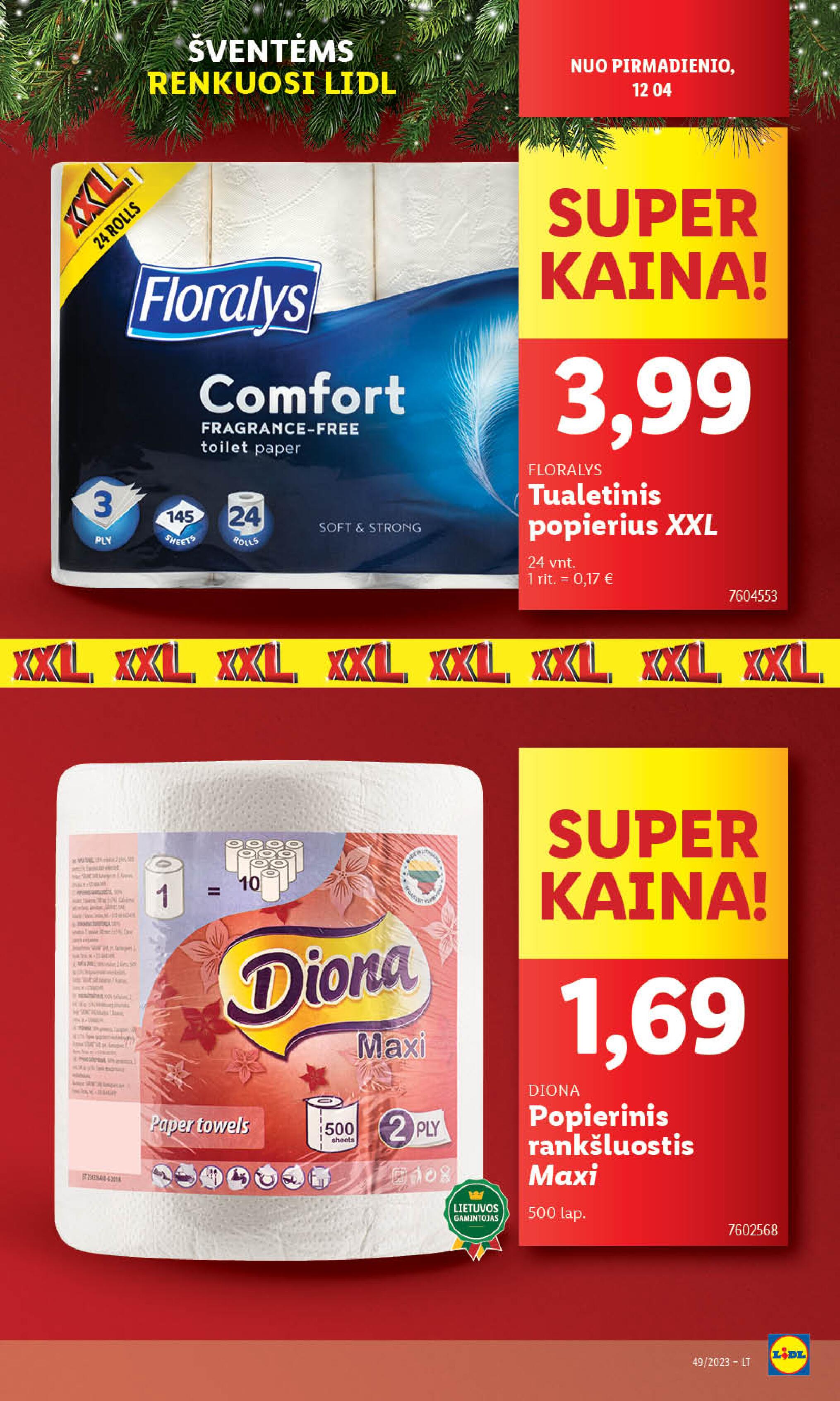 Naujausias LIDL kaininis katalogas 2023.12.04 - 2023.12.10