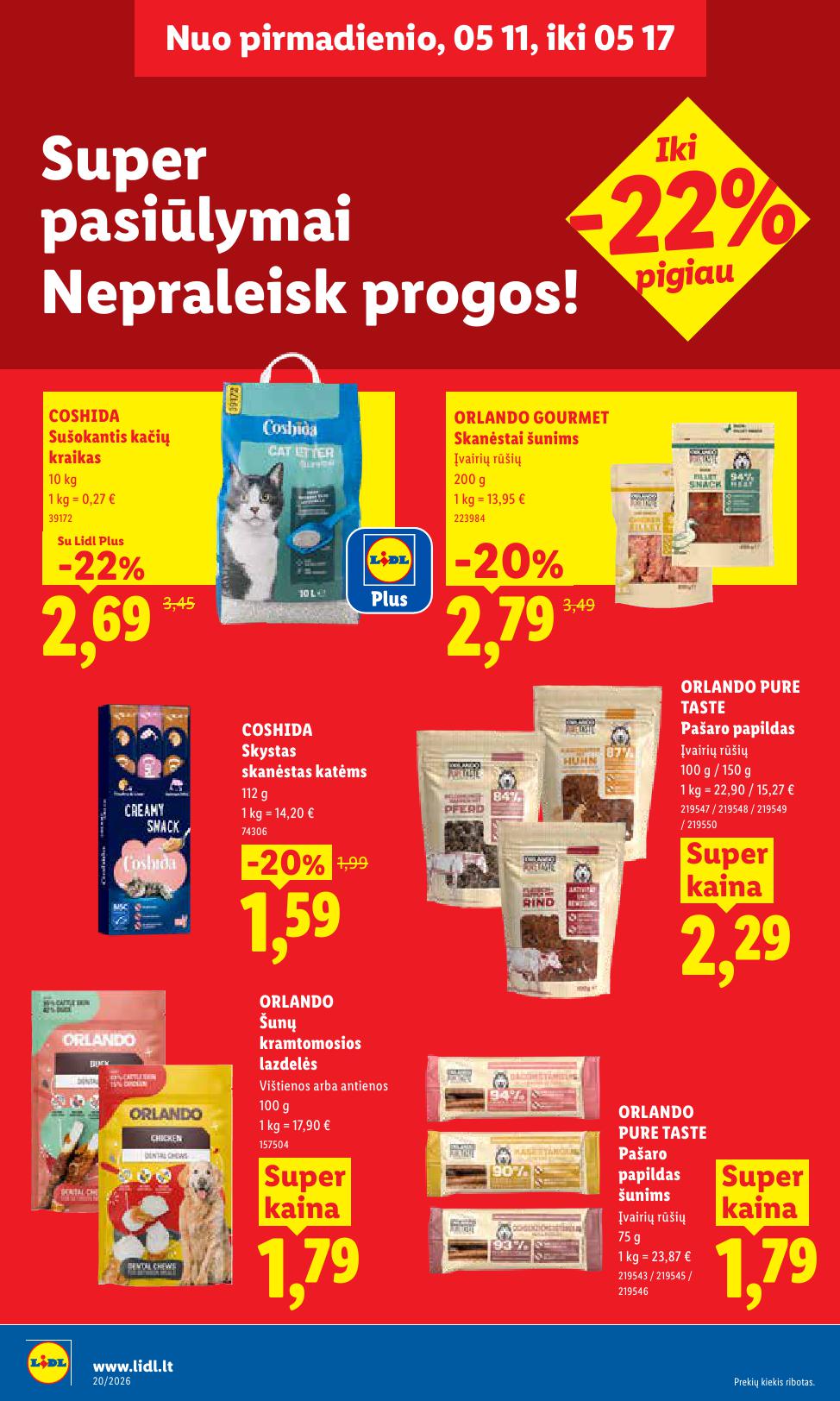 Naujausias LIDL kaininis katalogas 2026.05.11 - 2026.05.17