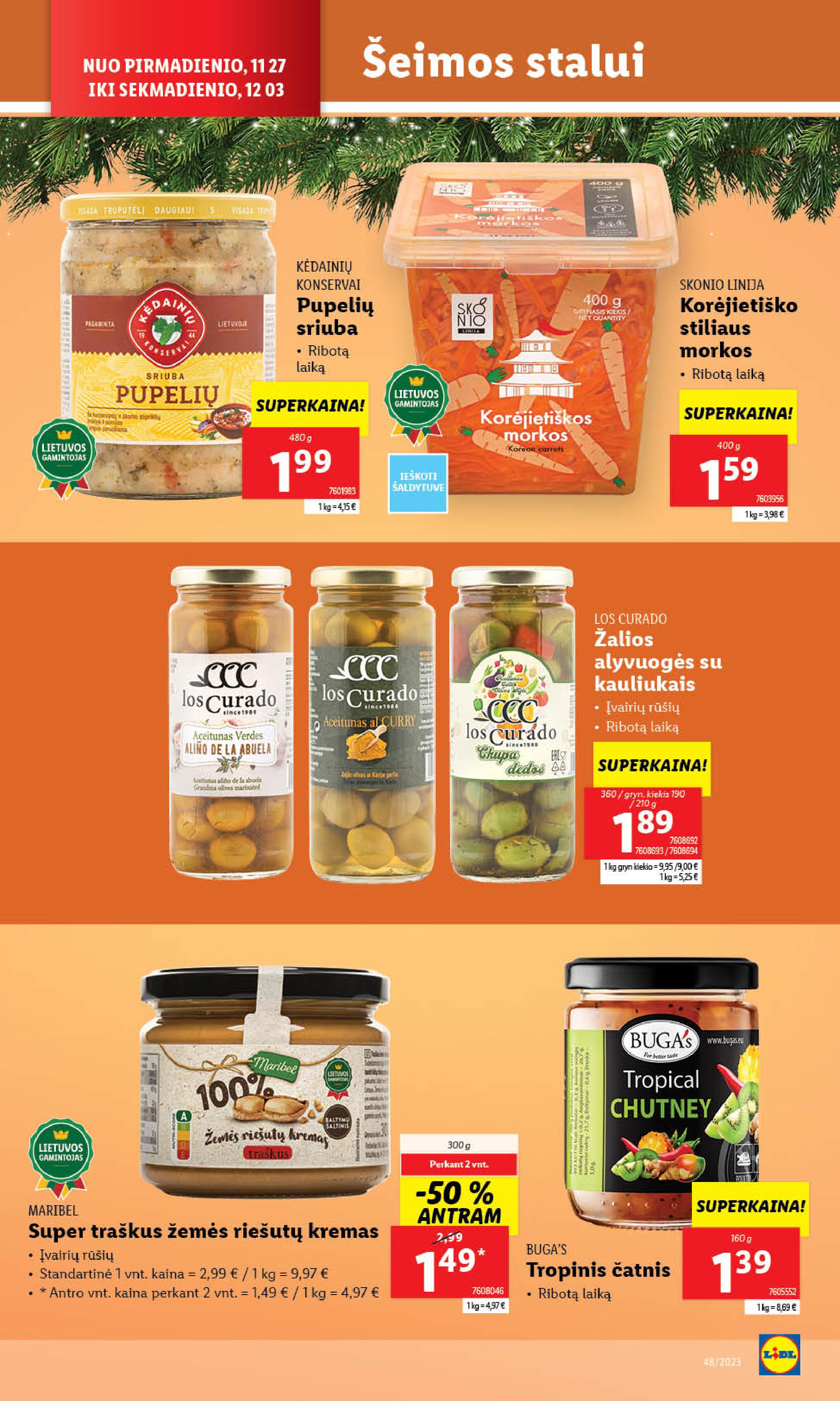 Naujausias LIDL kaininis katalogas 2023.11.27 - 2023.12.03