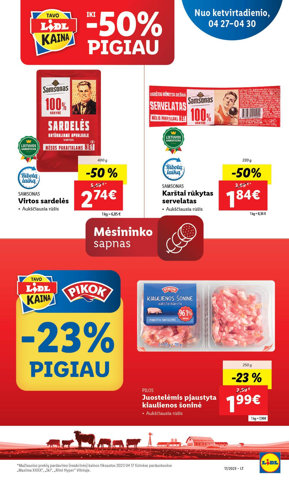 Naujausias LIDL kaininis katalogas 2023.04.24 - 2023.04.30