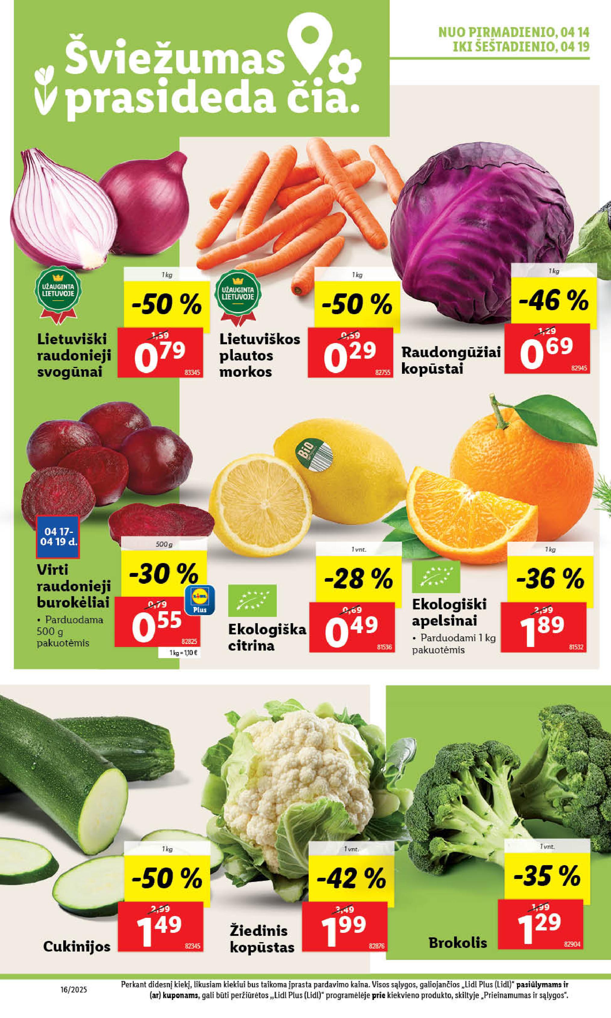 Naujausias LIDL kaininis katalogas 2025.04.14 - 2025.04.19