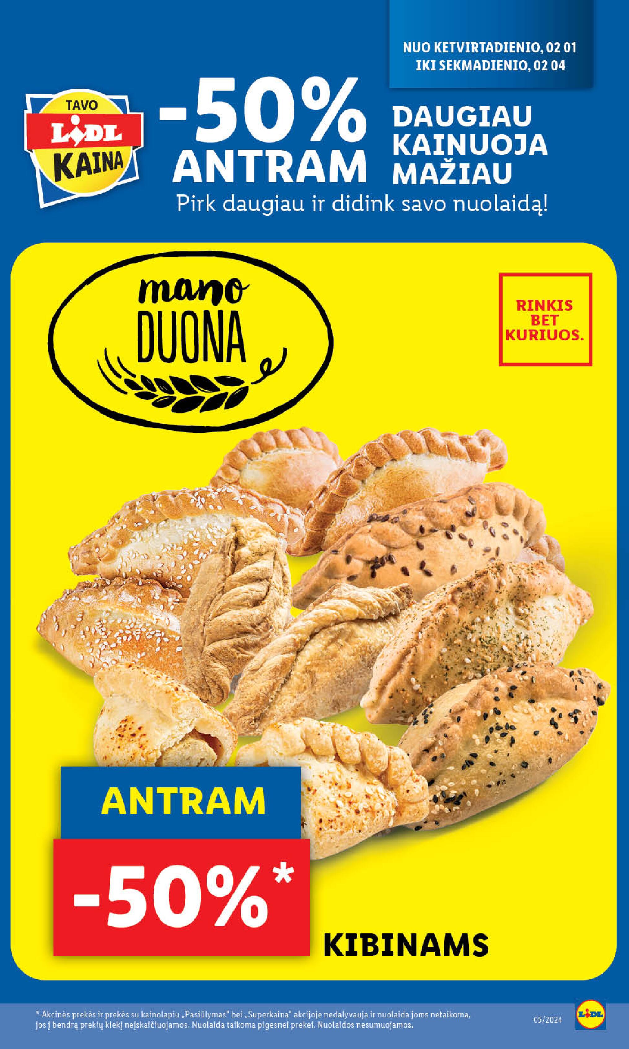 Naujausias LIDL kaininis katalogas 2024.01.29 - 2024.02.04