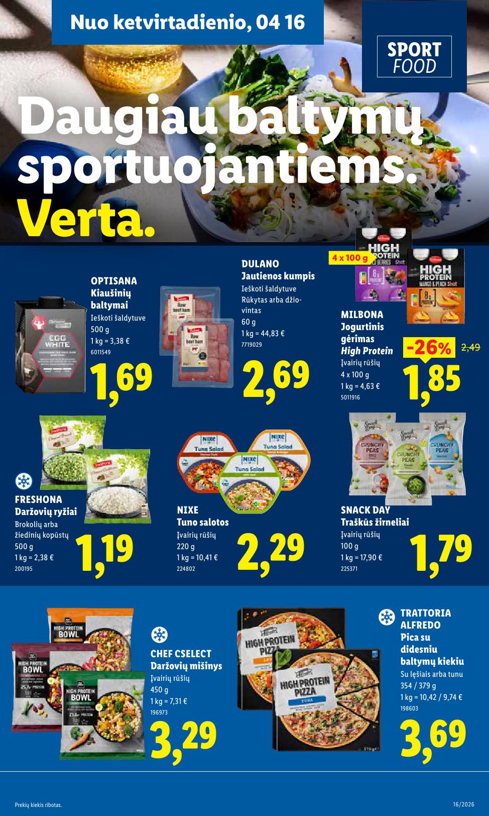 Naujausias LIDL kaininis katalogas 2026.04.13 - 2026.04.19