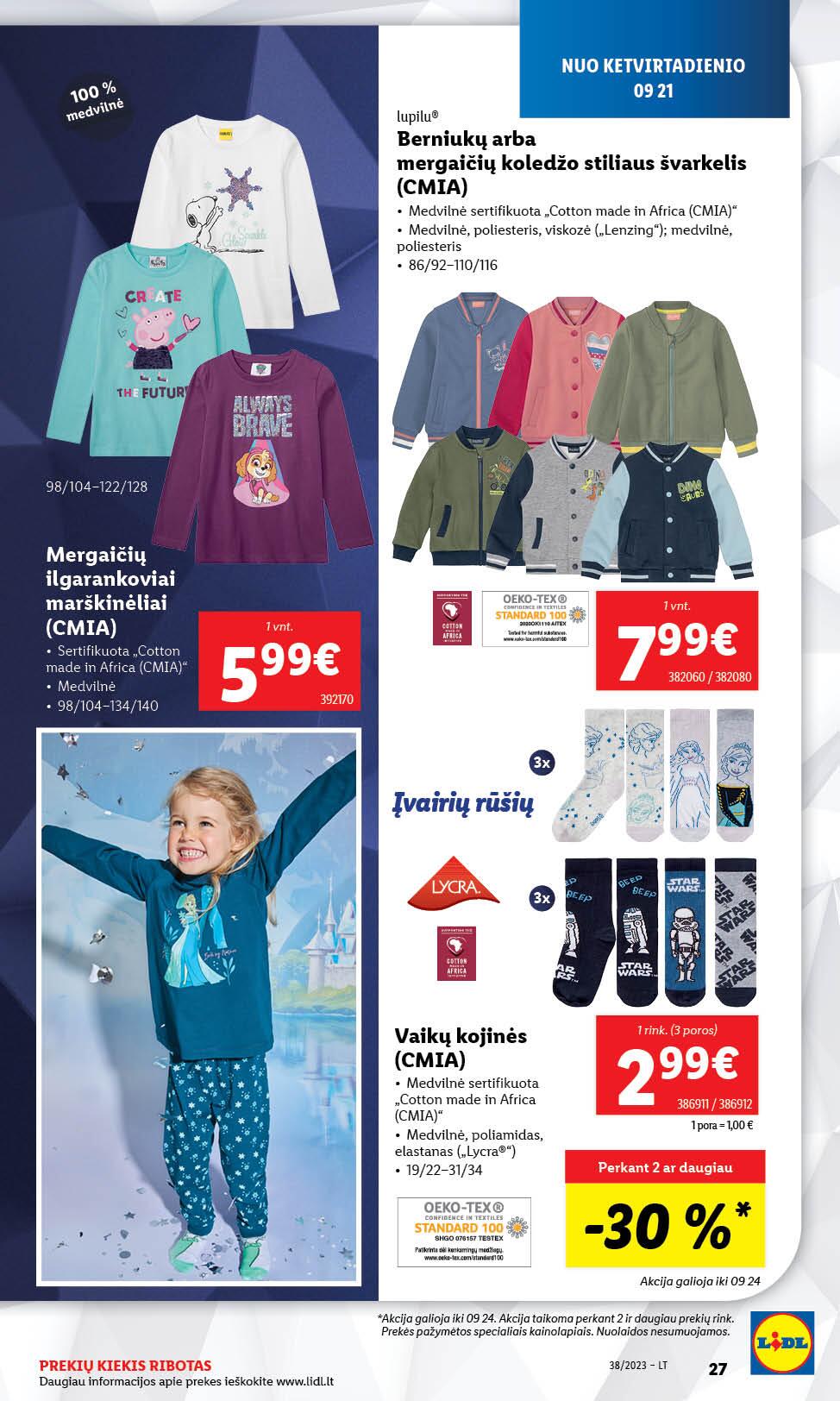 LIDL ne maisto prekių leidinys 2023.09.18 - 2023.09.24.