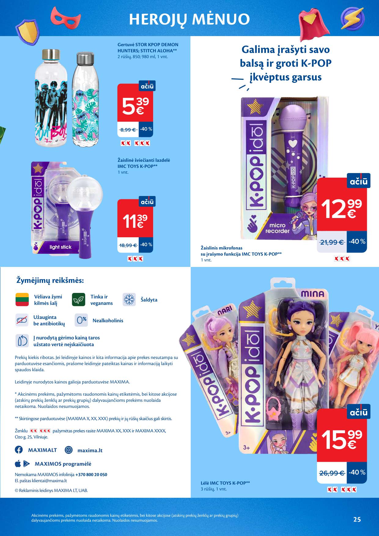 MAXIMA akcijų katalogas "HEROJŲ MĖNUO"