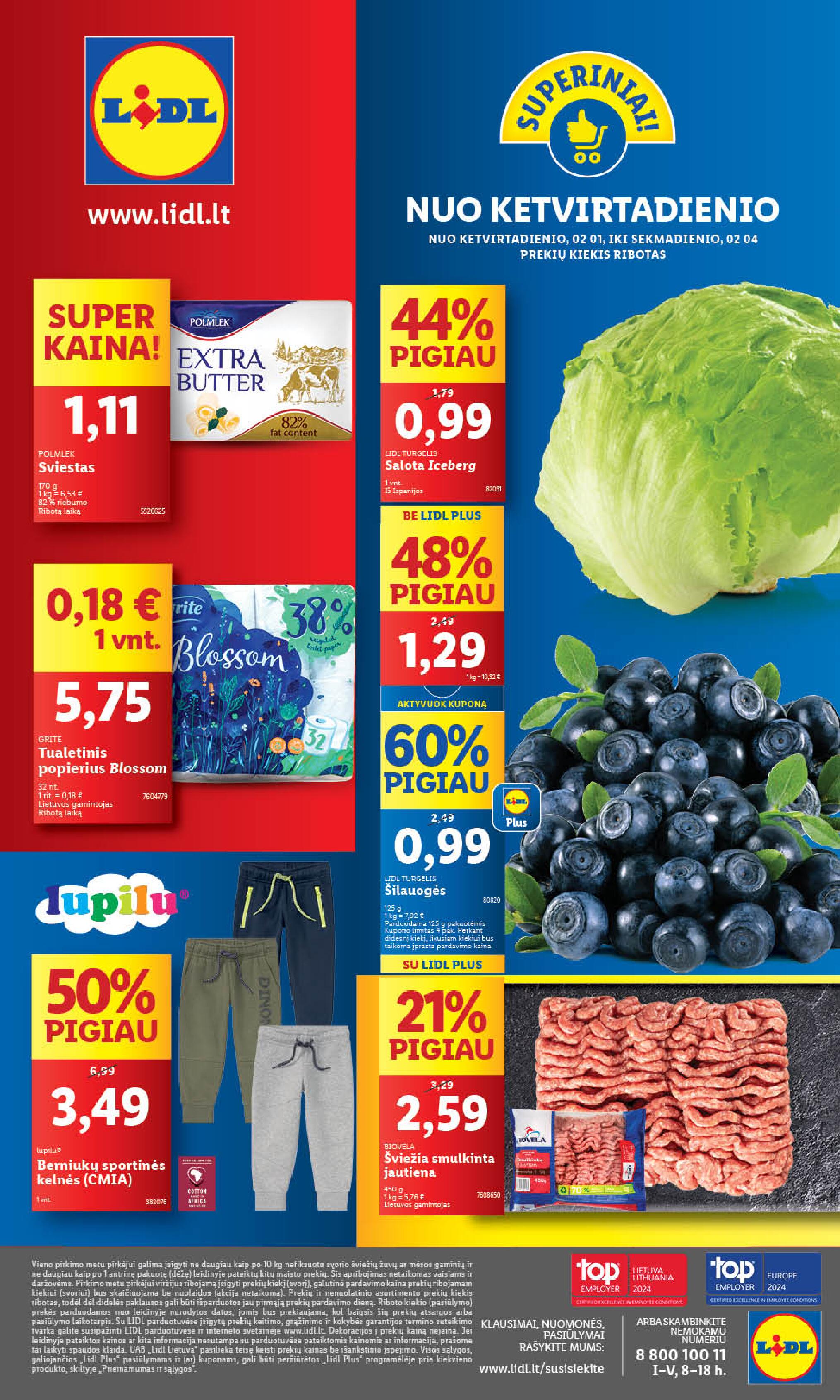 Naujausias LIDL kaininis katalogas 2024.01.29 - 2024.02.04