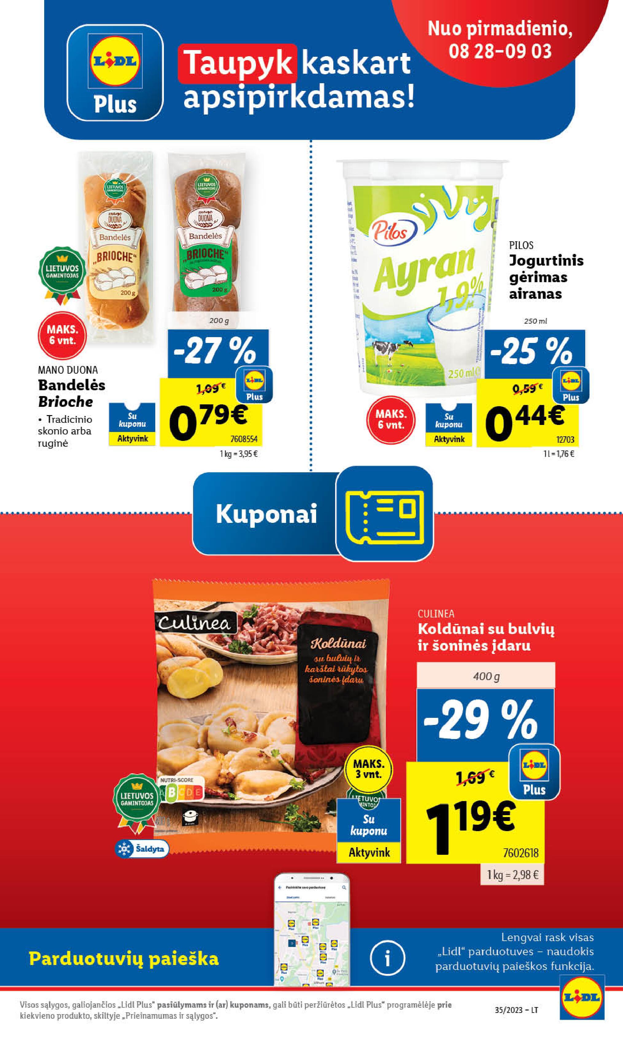 Naujausias LIDL kaininis katalogas 2023.08.28 - 2023.09.03