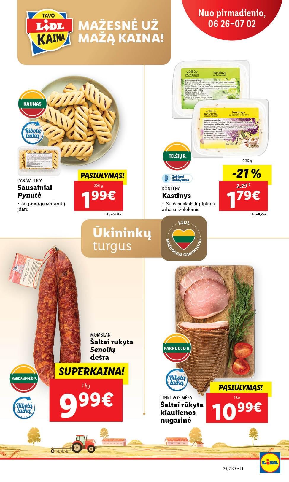 Naujausias LIDL kaininis katalogas 2023.06.26 - 2023.07.02