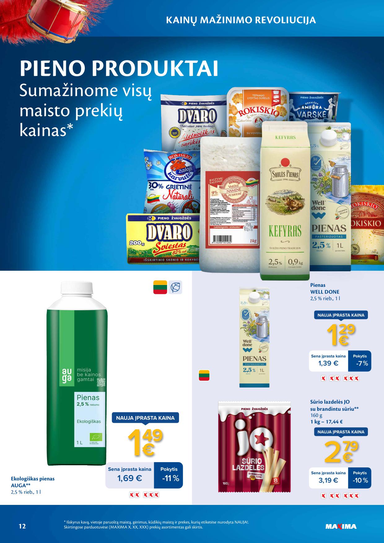 MAXIMA nuolaidų leidinys "Kainų mažinimo revoliucija" 2026.03.03 - 2026.03.09