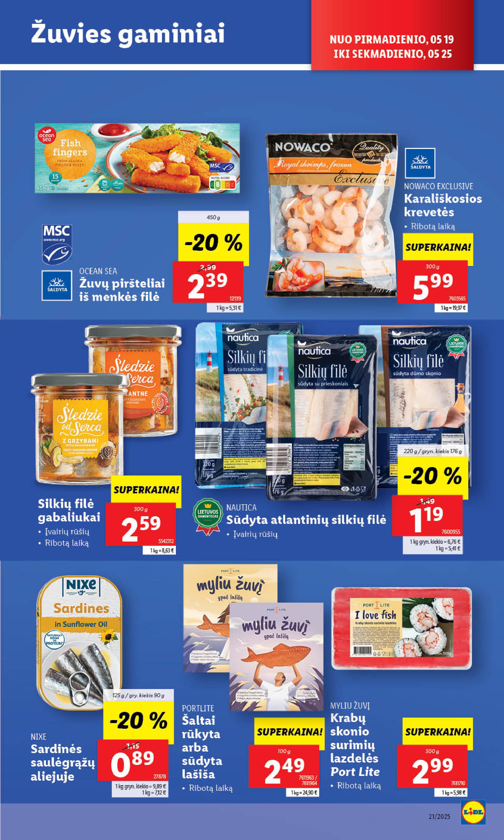 Naujausias LIDL kaininis katalogas 2025.05.19 - 2025.05.25