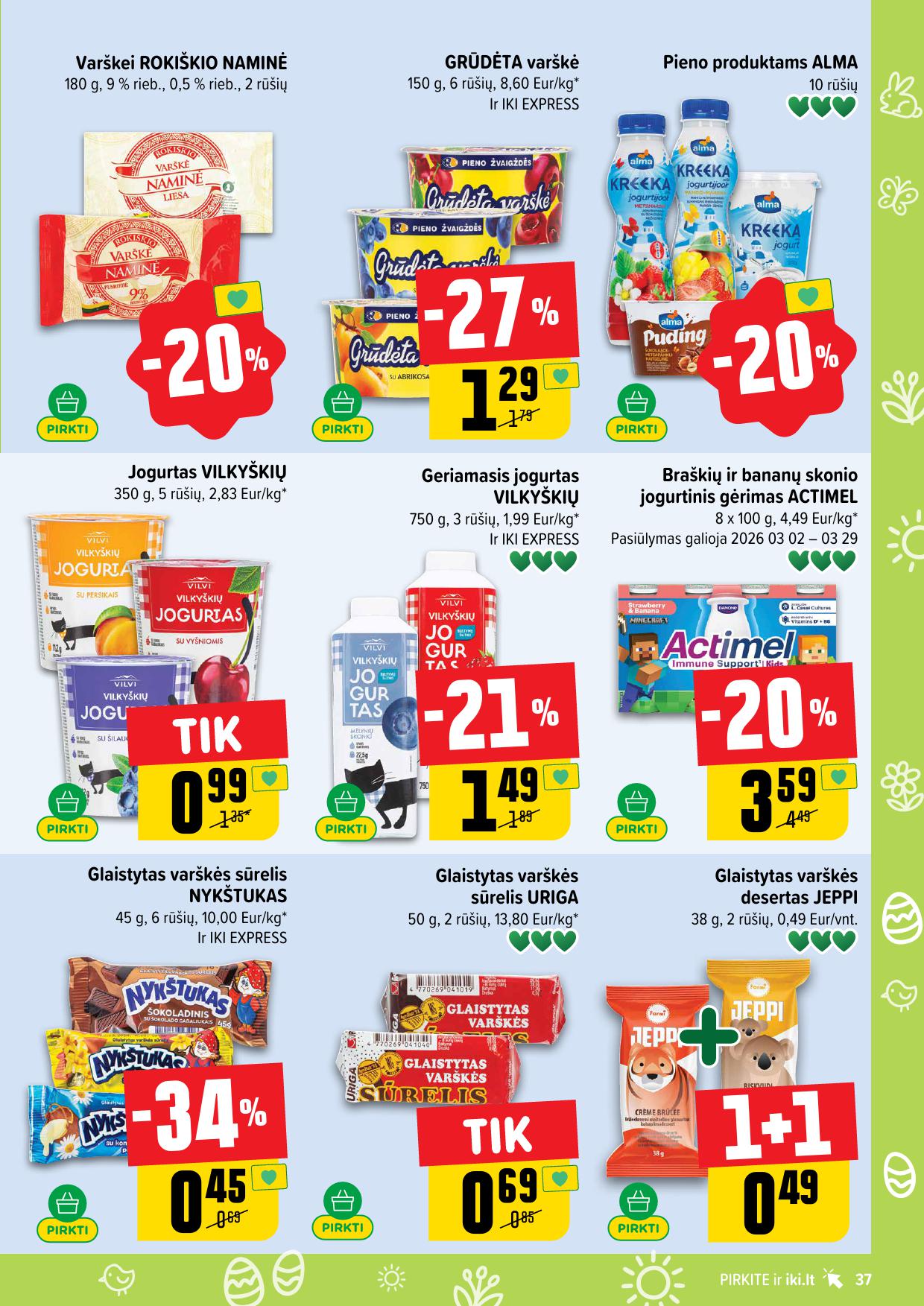 Naujausias IKI kaininis katalogas 2026.03.16 - 2026.03.22