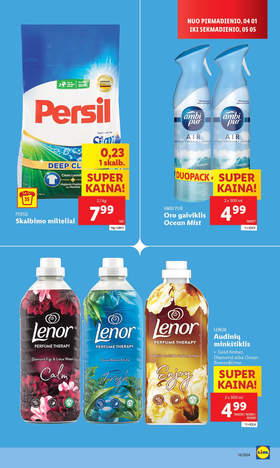 Naujausias LIDL kaininis katalogas 2024.04.01 - 2024.04.07