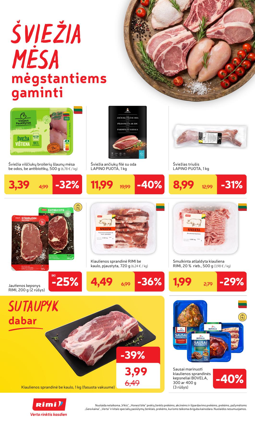 Naujausias RIMI kaininis katalogas 2026.03.17 - 2026.03.23