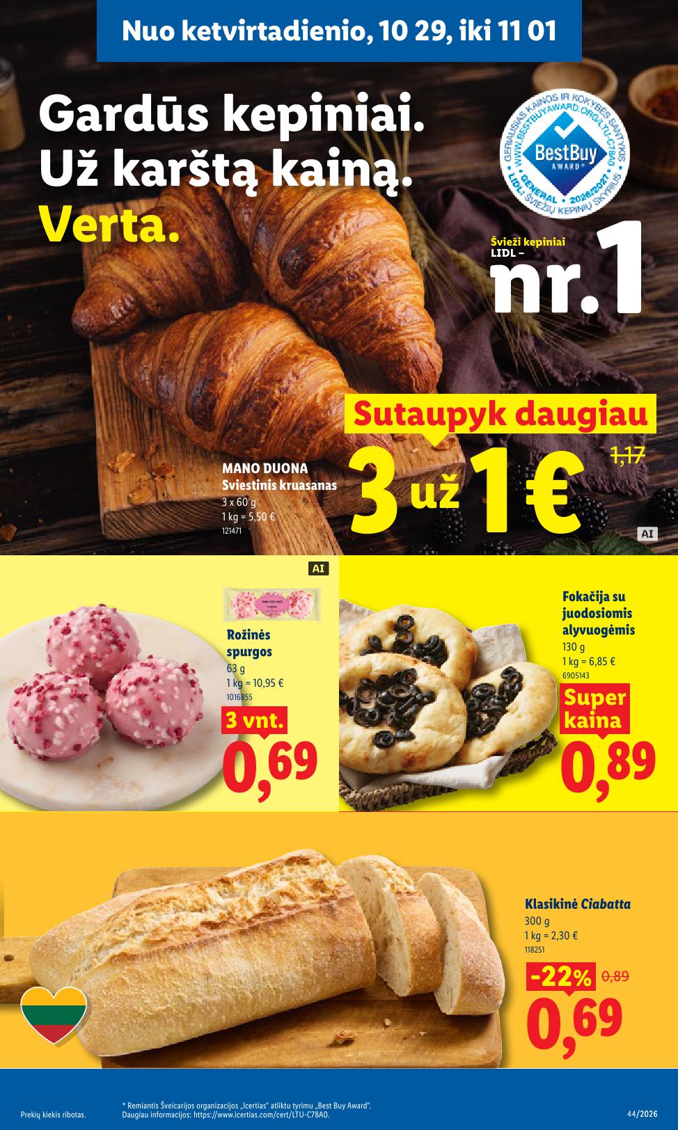 Naujas LIDL leidinys nuo 2026.10.26 iki 2026.11.01