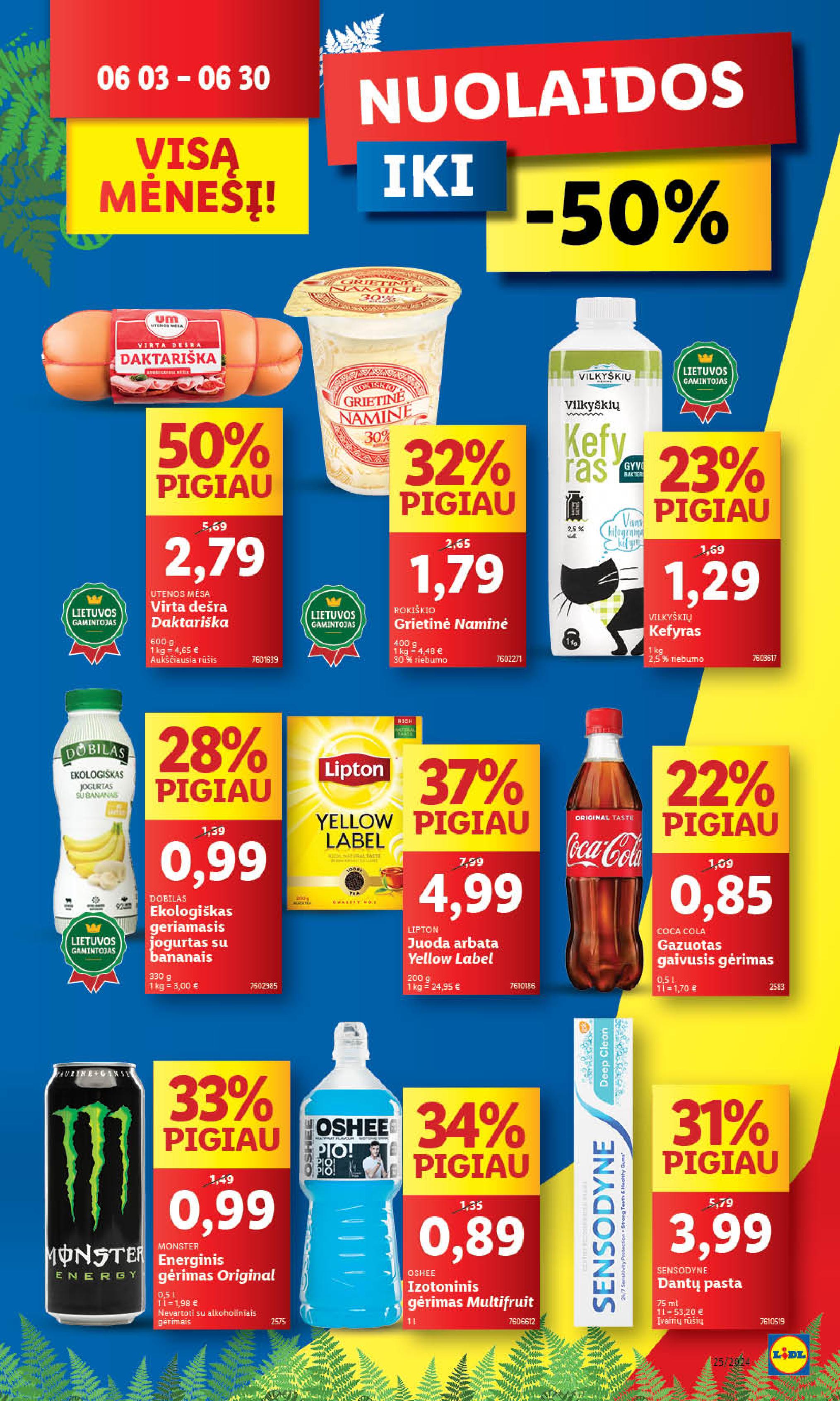 Naujausias LIDL kaininis katalogas 2024.06.17 - 2024.06.23