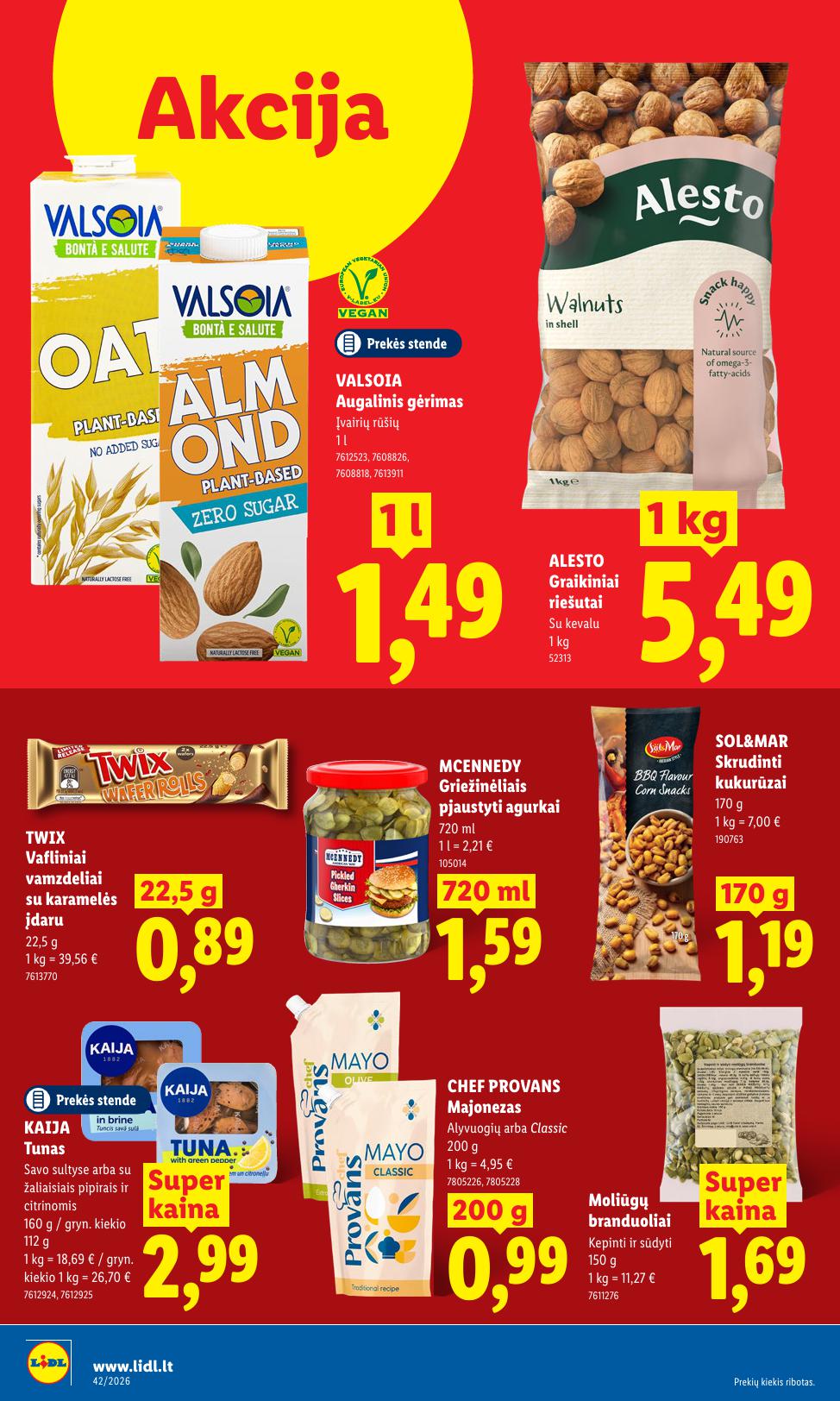 Naujausias LIDL kaininis katalogas 2026.10.12 - 2026.10.18