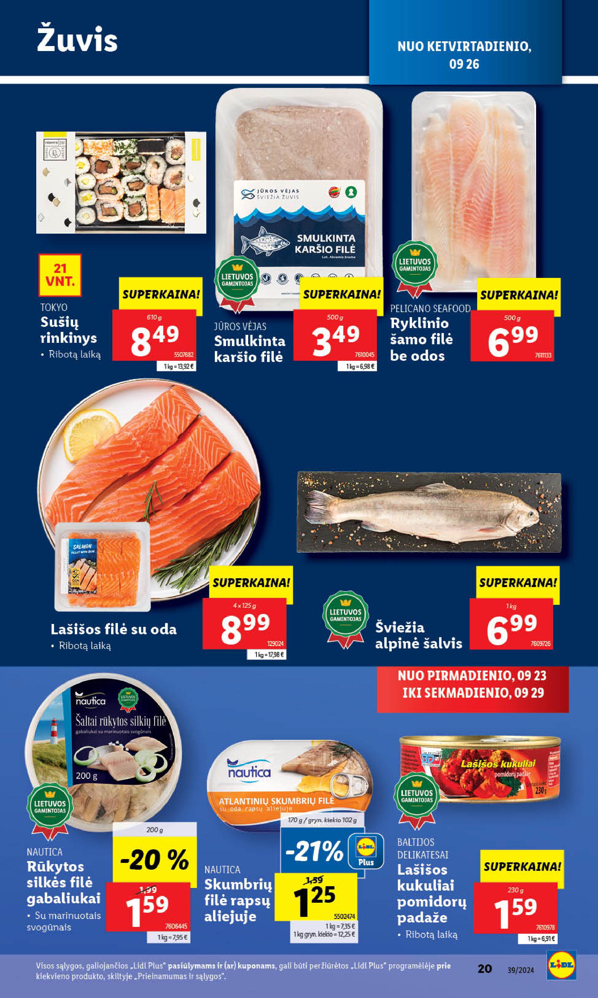 Naujausias LIDL kaininis katalogas 2024.09.23 - 2024.09.29