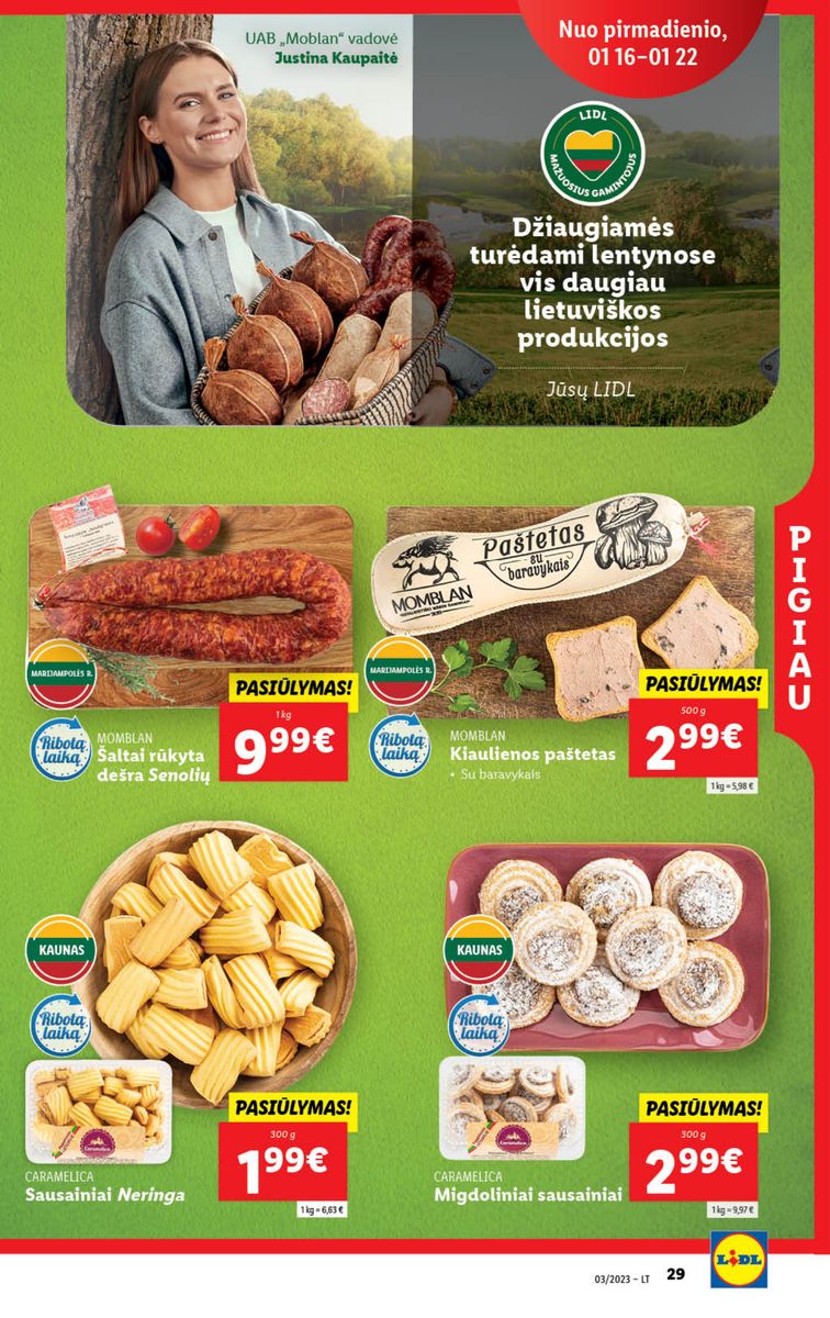 Naujausias LIDL kaininis katalogas 2023.01.16 - 2023.01.22