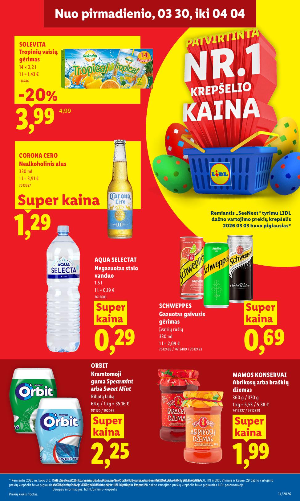 Naujausias LIDL kaininis katalogas 2026.03.30 - 2026.04.04