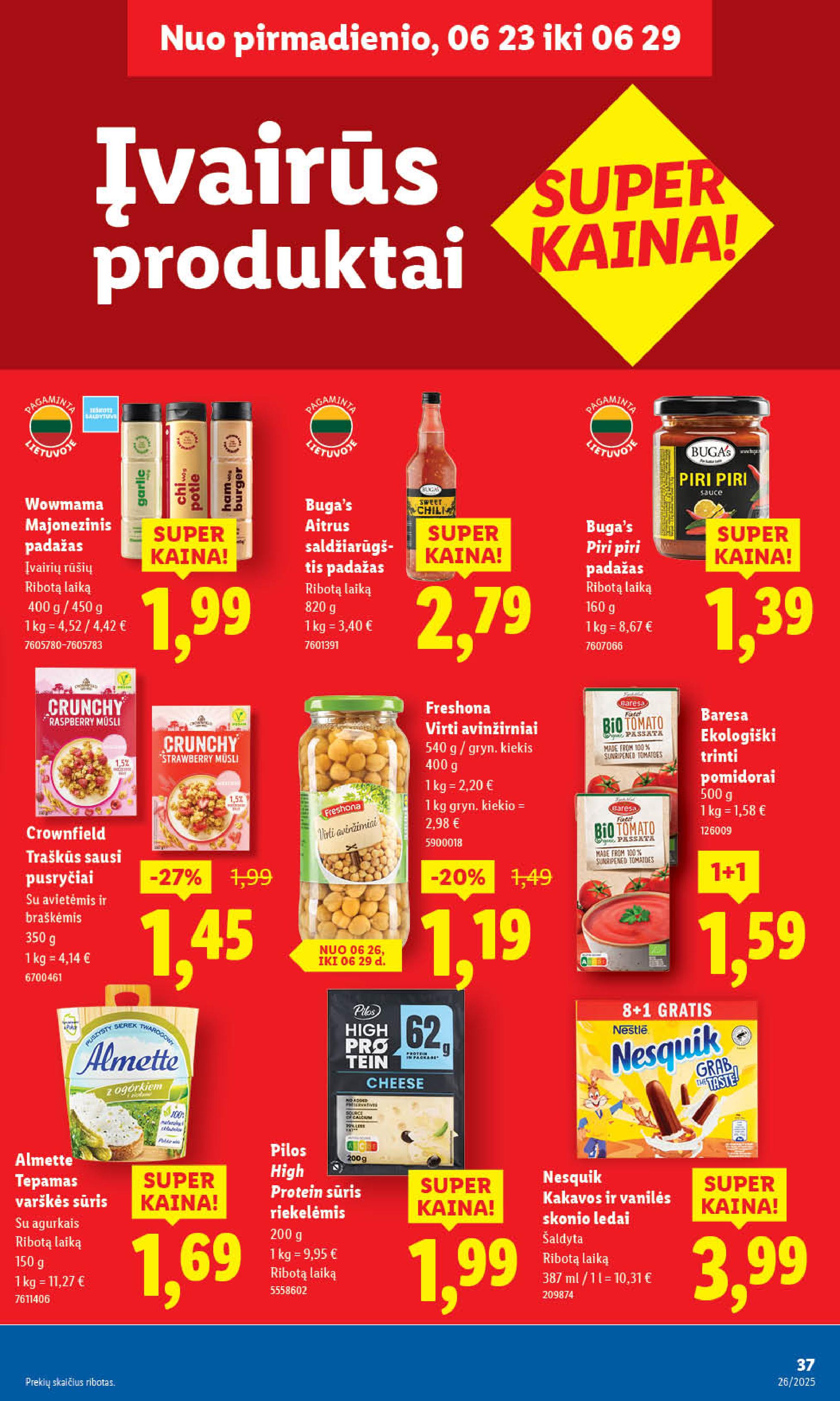 Naujausias LIDL kaininis katalogas 2025.06.23 - 2025.06.29