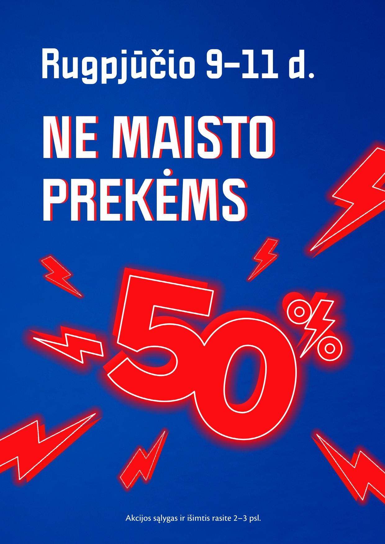 MAXIMA leidinukas "Didžiųjų nuolaidų dienos" galioja 2024.08.09 iki 2024.08.11