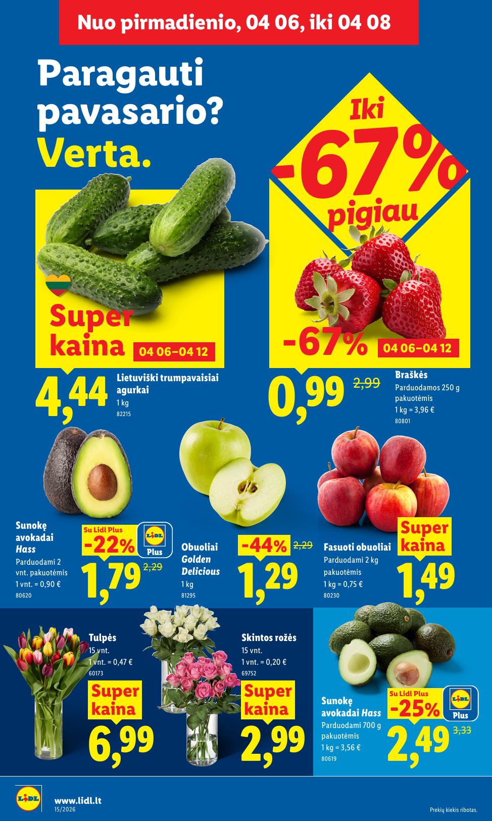 Naujausias LIDL kaininis katalogas 2026.04.06 - 2026.04.12