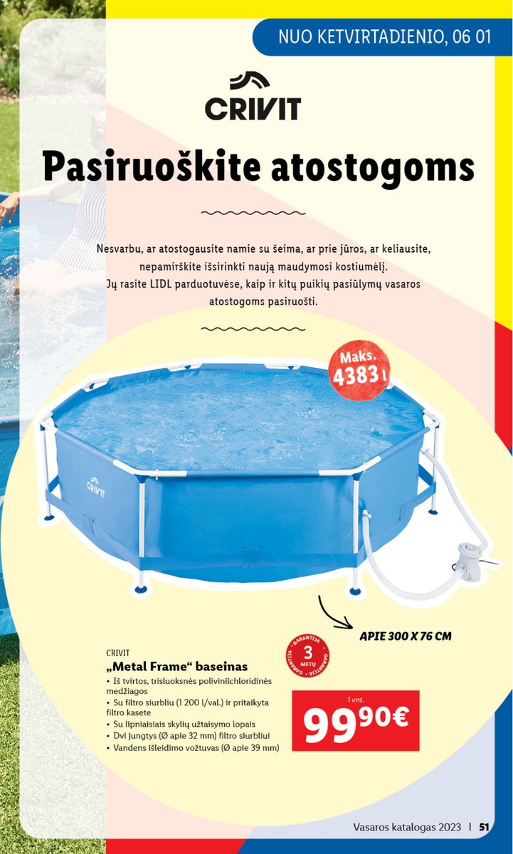 LIDL Vasaros katalogas 2023