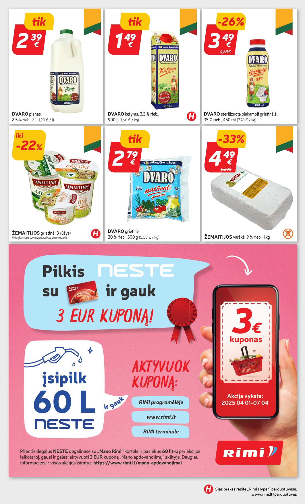 Naujausias RIMI kaininis katalogas 2025.04.15 - 2025.04.21