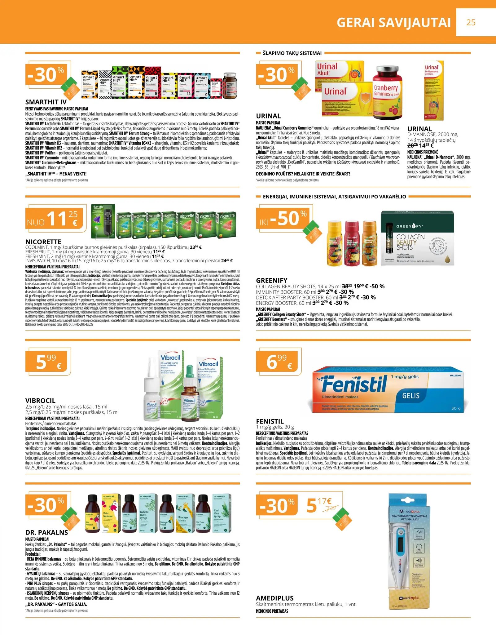 Naujas GINTARINĖS vaistinės leidinys nuo 2026.04.01 iki 2026.04.30