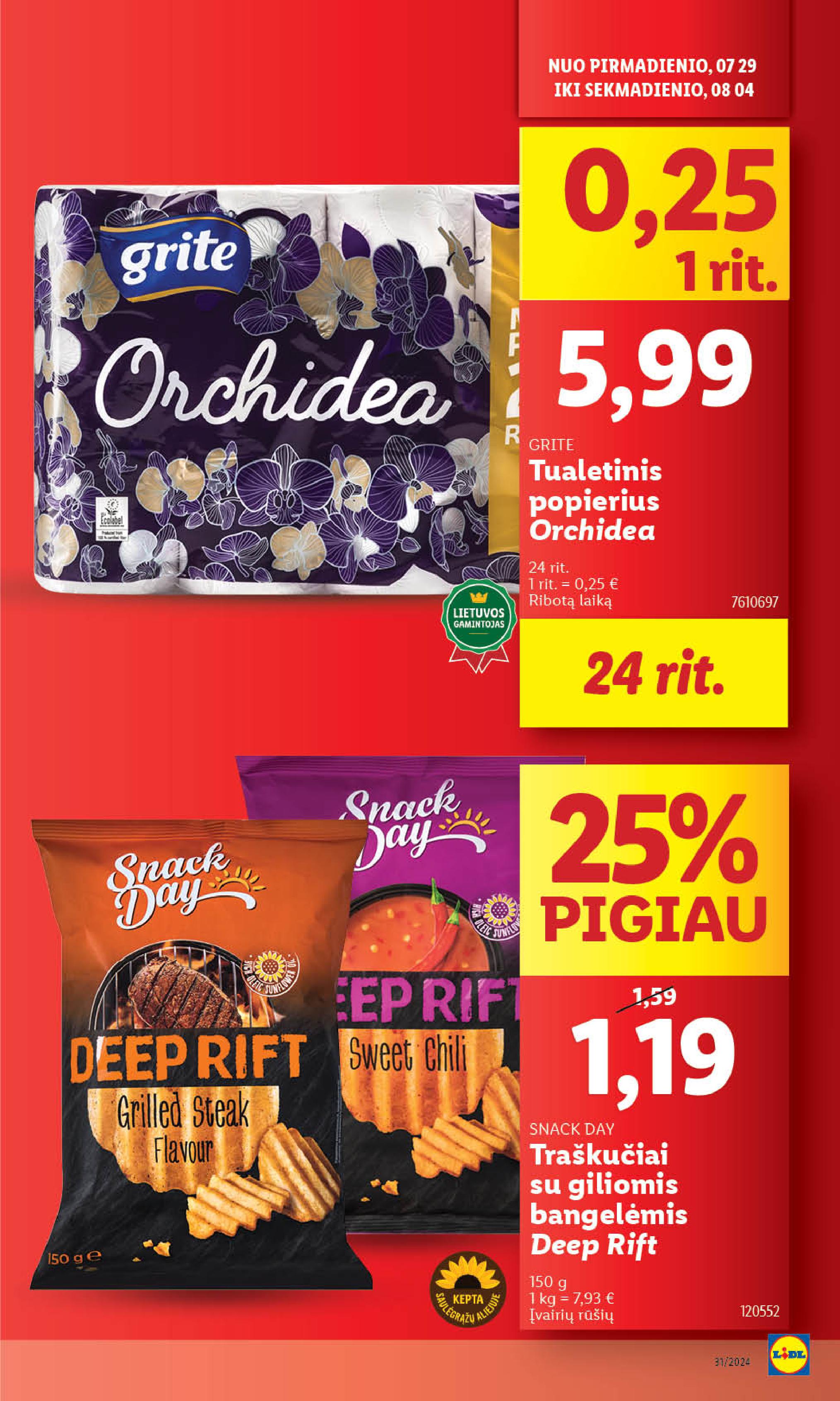 Naujausias LIDL kaininis katalogas 2024.07.29 - 2024.08.04