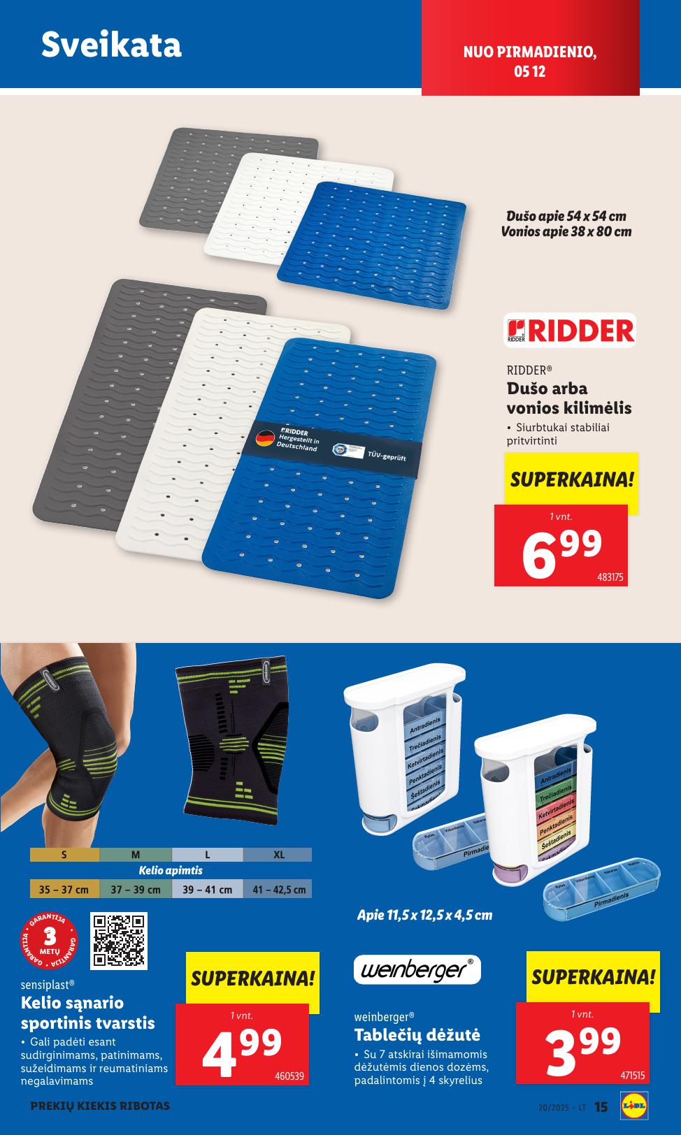 LIDL ne maisto prekių leidinys 2025.05.12 - 2025.05.18