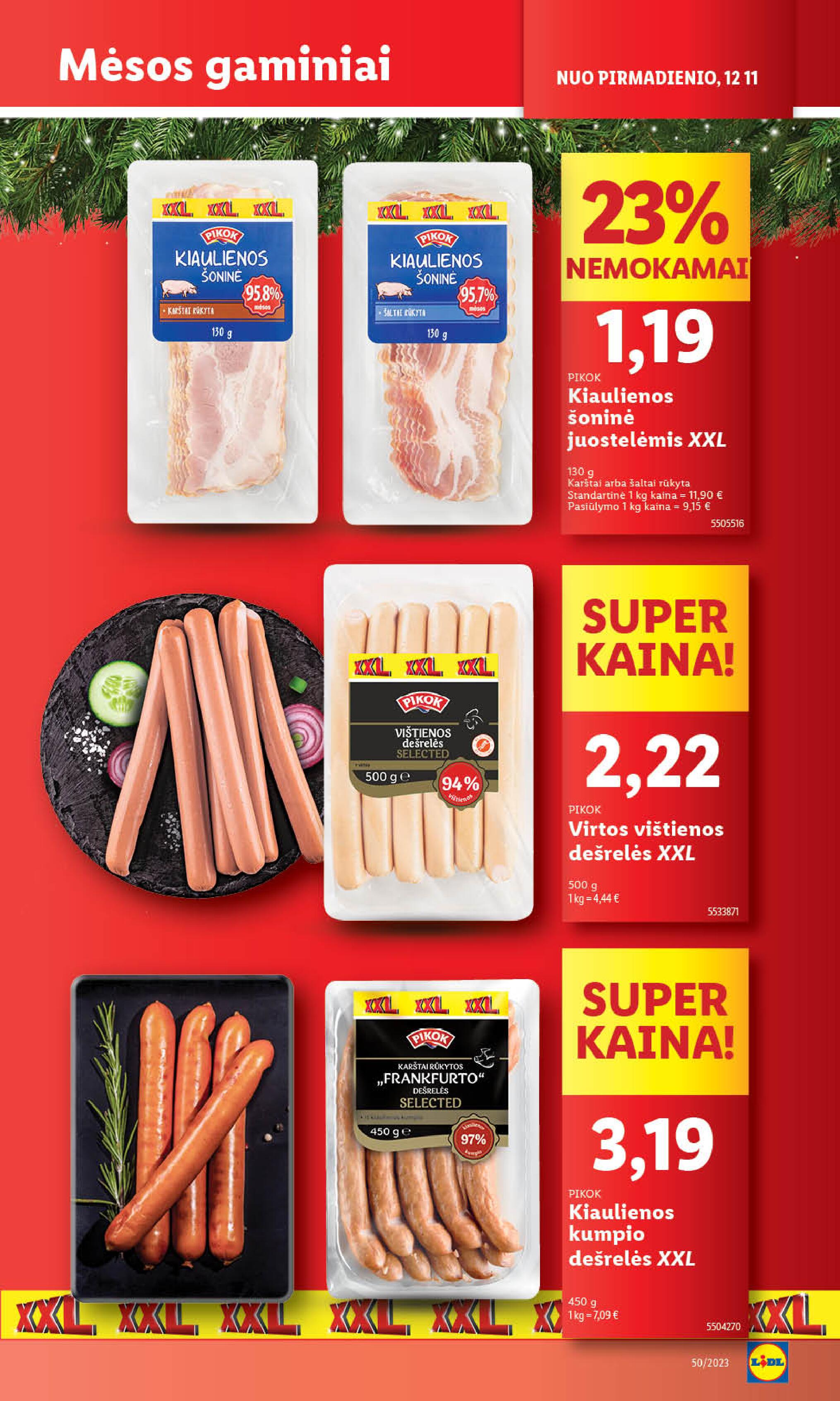Naujausias LIDL kaininis katalogas 2023.12.11 - 2023.12.17