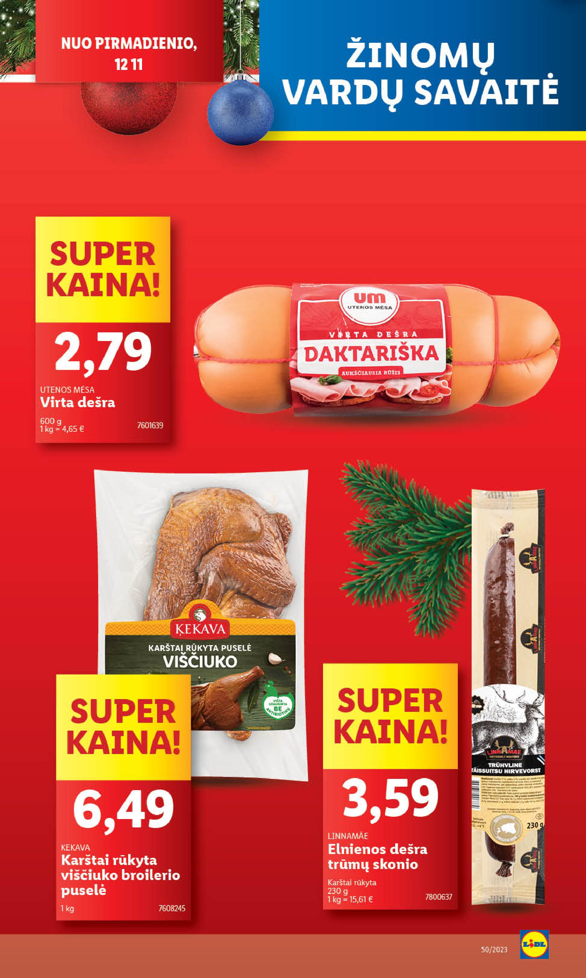 Naujausias LIDL kaininis katalogas 2023.12.11 - 2023.12.17