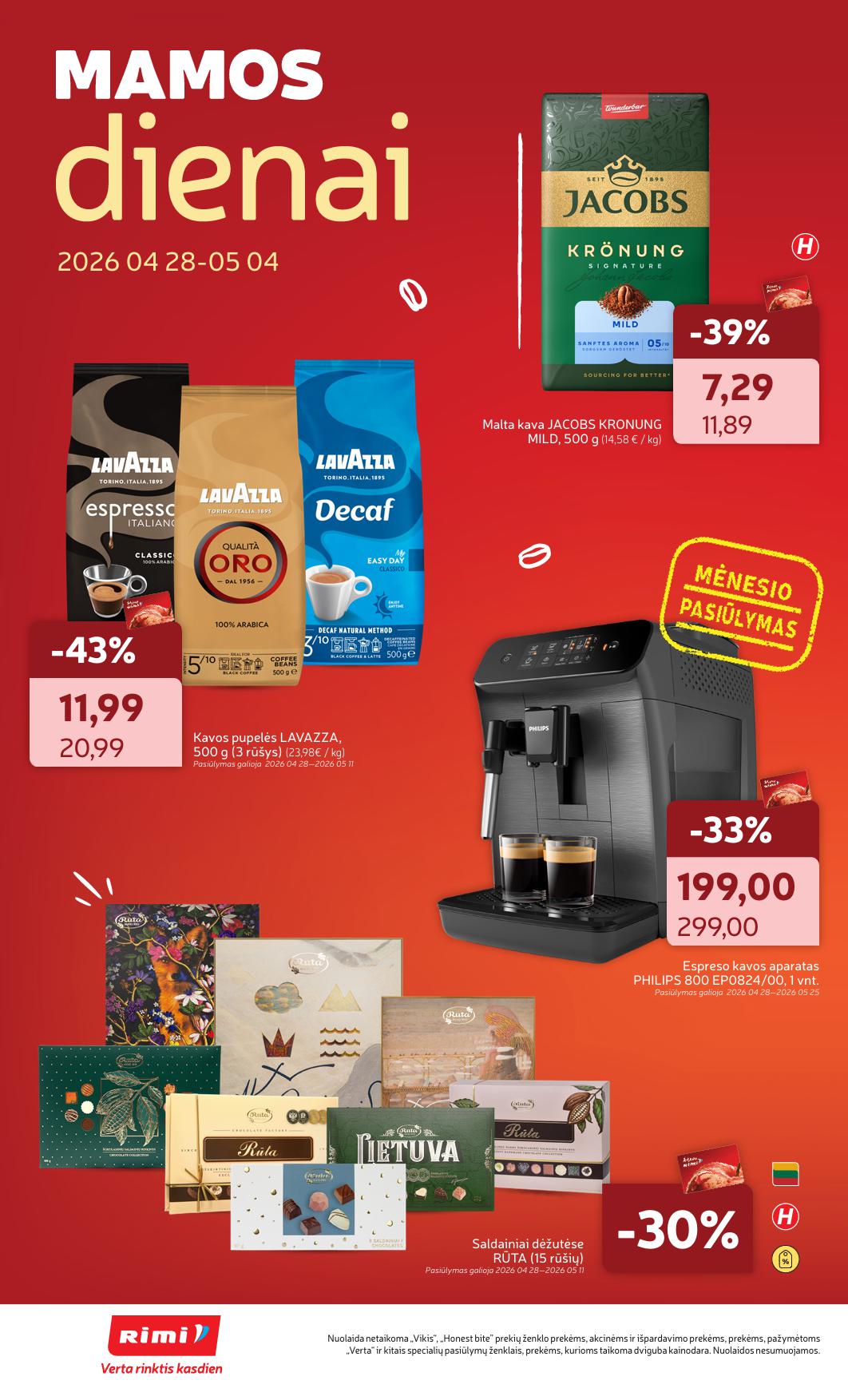 Naujausias RIMI kaininis katalogas 2026.04.28 - 2026.05.04