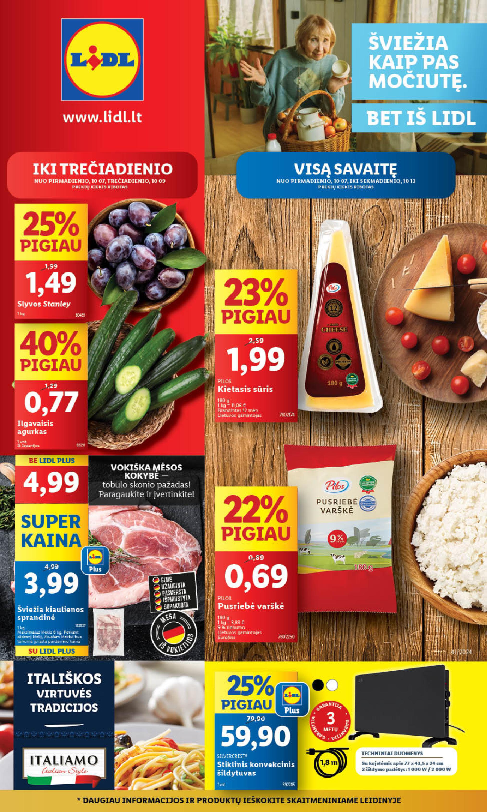 Naujausias LIDL kaininis katalogas 2024.10.07 - 2024.10.13