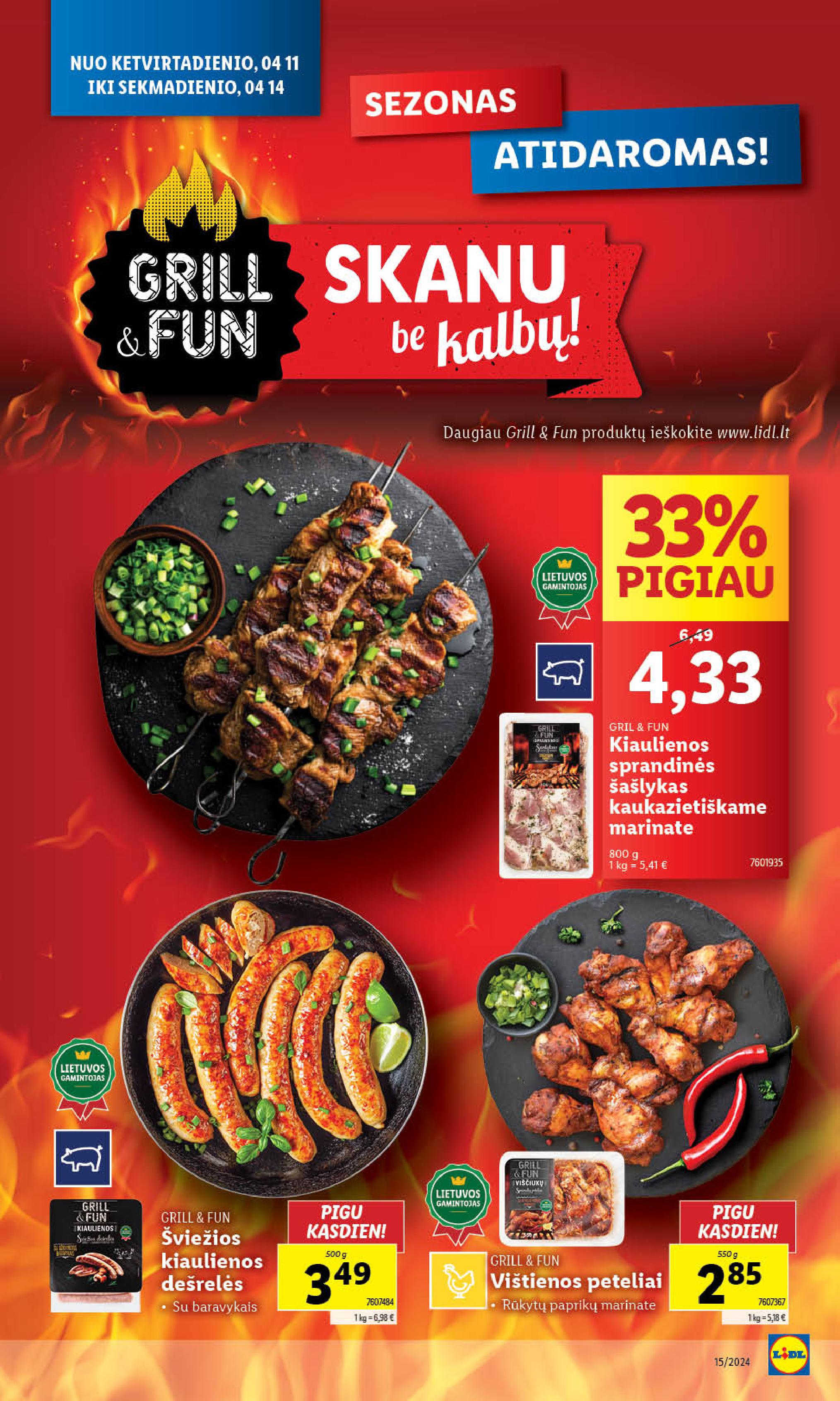 Naujausias LIDL kaininis katalogas 2024.04.08 - 2024.04.14